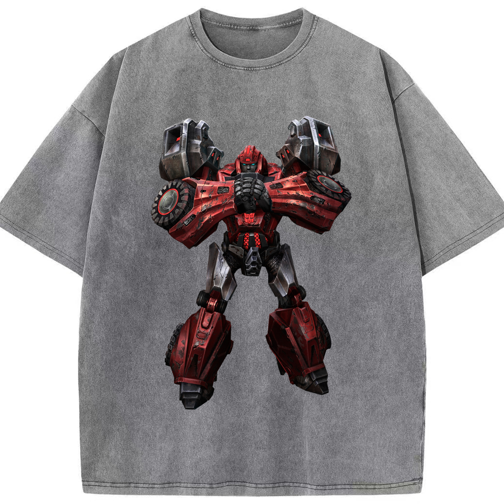 （画像用）  綿100% ヴィンテージ風 半袖Tシャツ（フロントプリント）