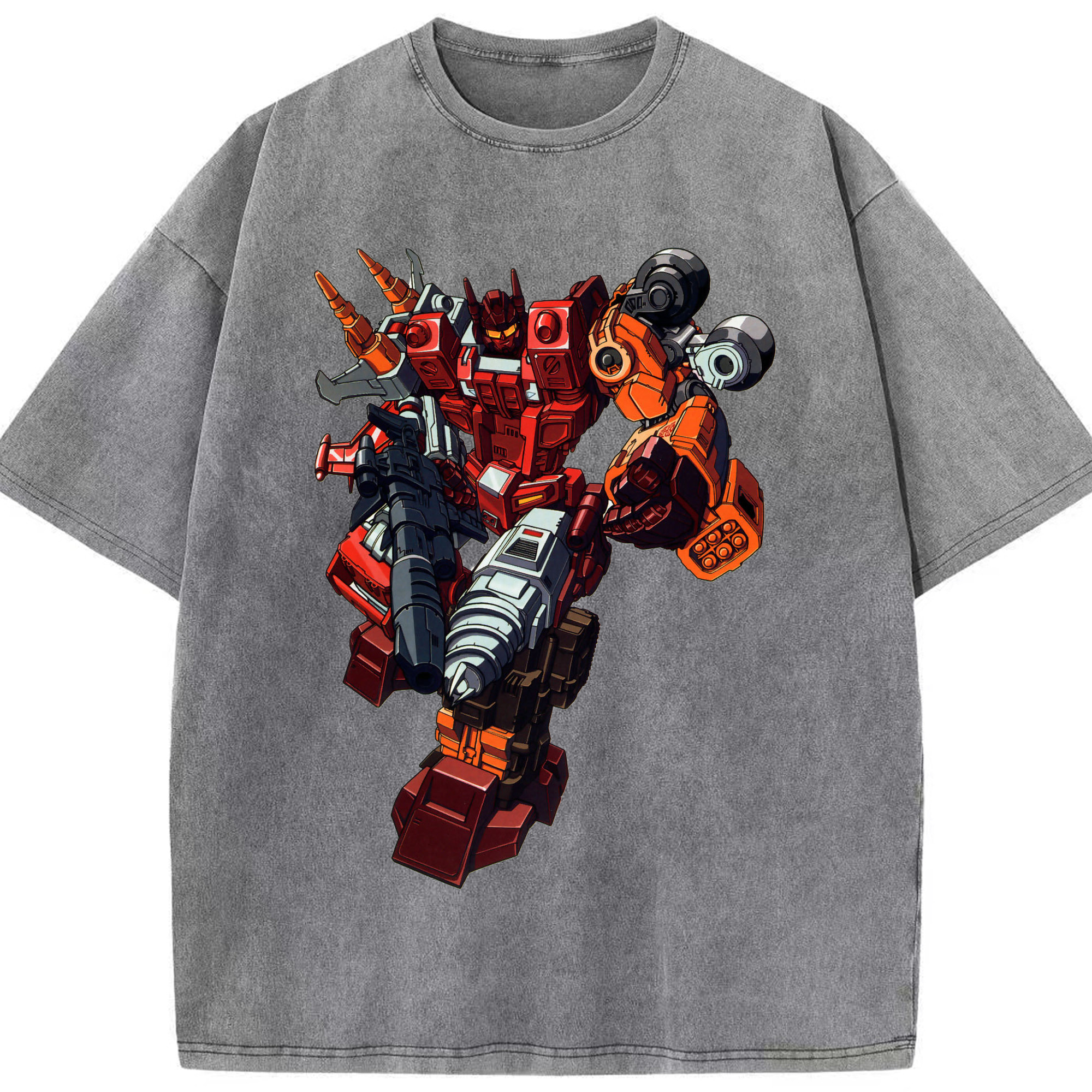 （画像用）  綿100% ヴィンテージ風 半袖Tシャツ（フロントプリント）