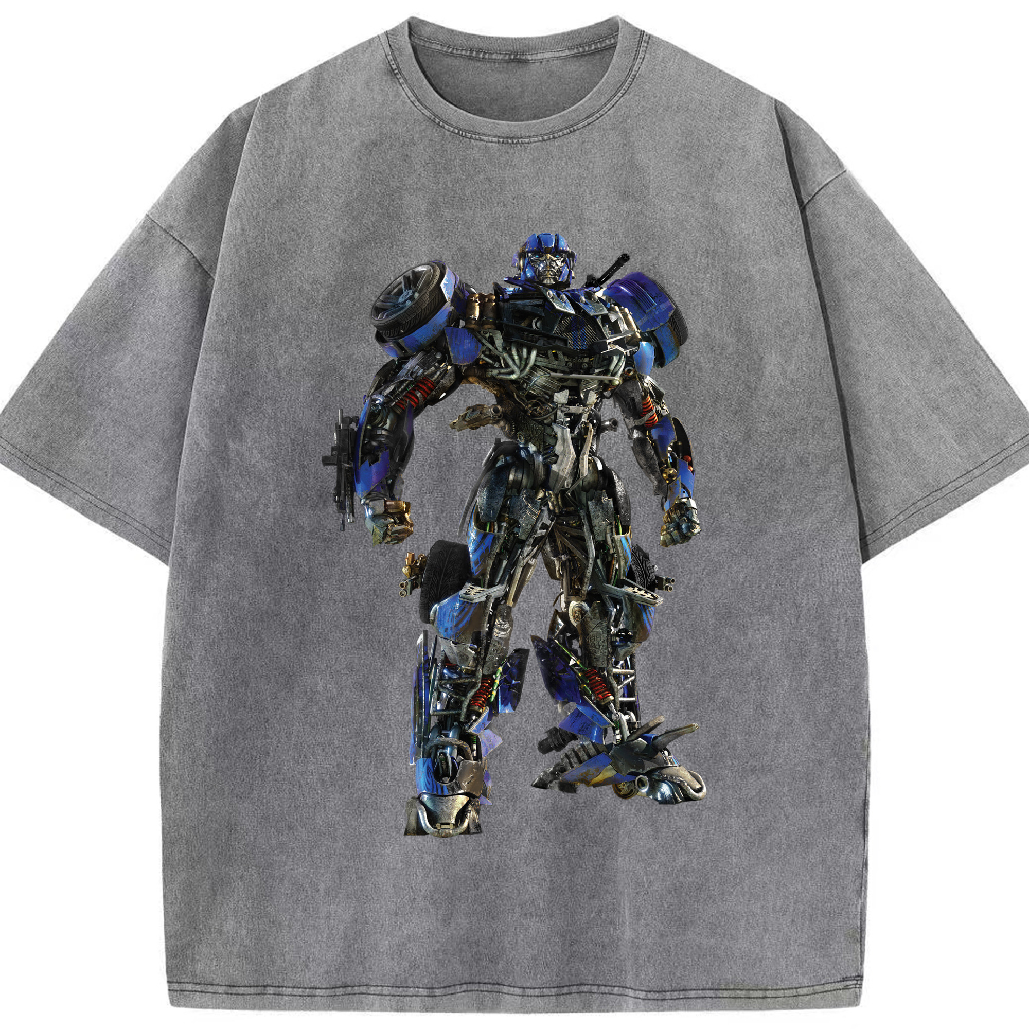 （画像用）  綿100% ヴィンテージ風 半袖Tシャツ（フロントプリント）