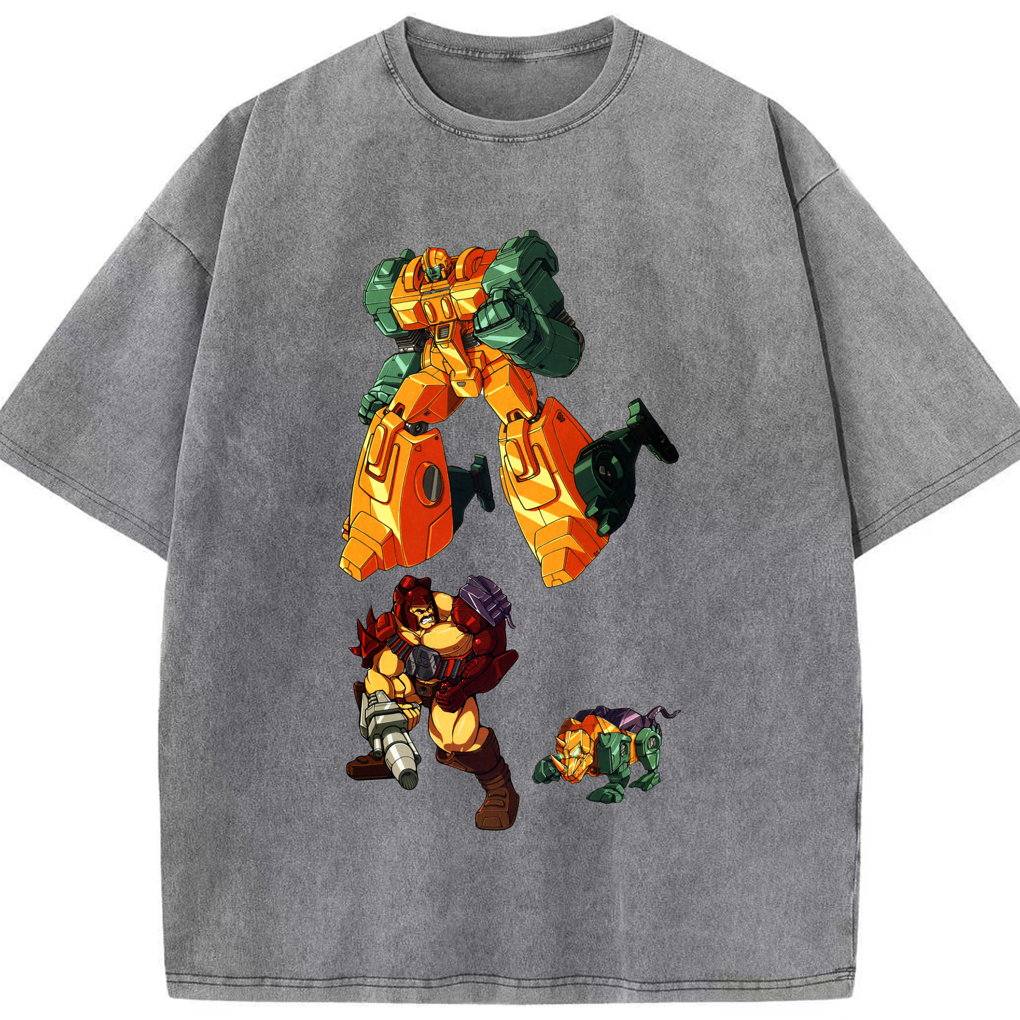 （画像用）  綿100% ヴィンテージ風 半袖Tシャツ（フロントプリント）