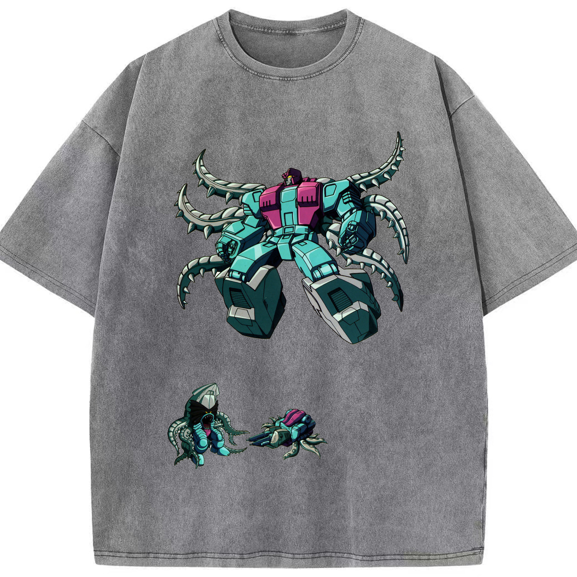 （画像用）  綿100% ヴィンテージ風 半袖Tシャツ（フロントプリント）