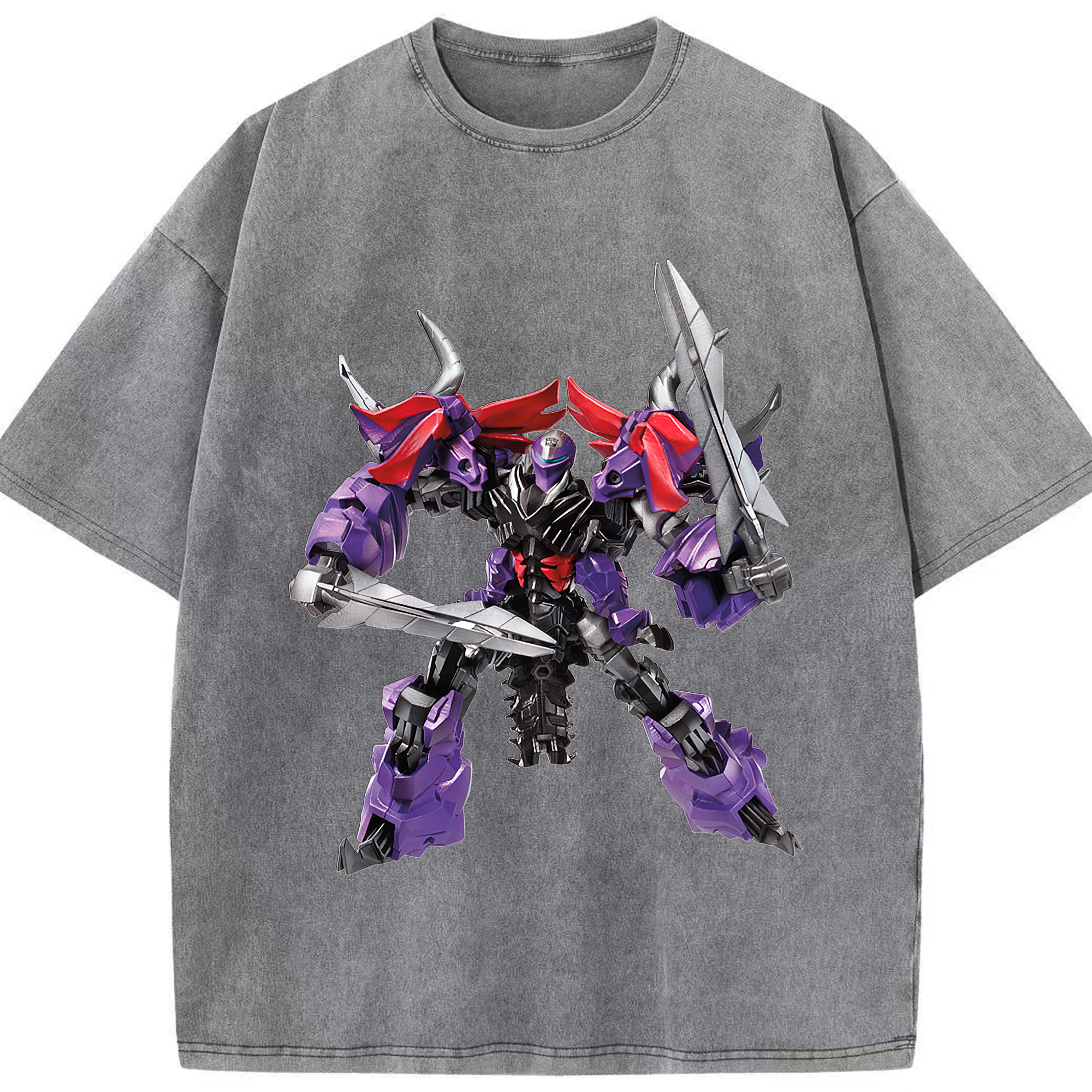 （画像用）  綿100% ヴィンテージ風 半袖Tシャツ（フロントプリント）