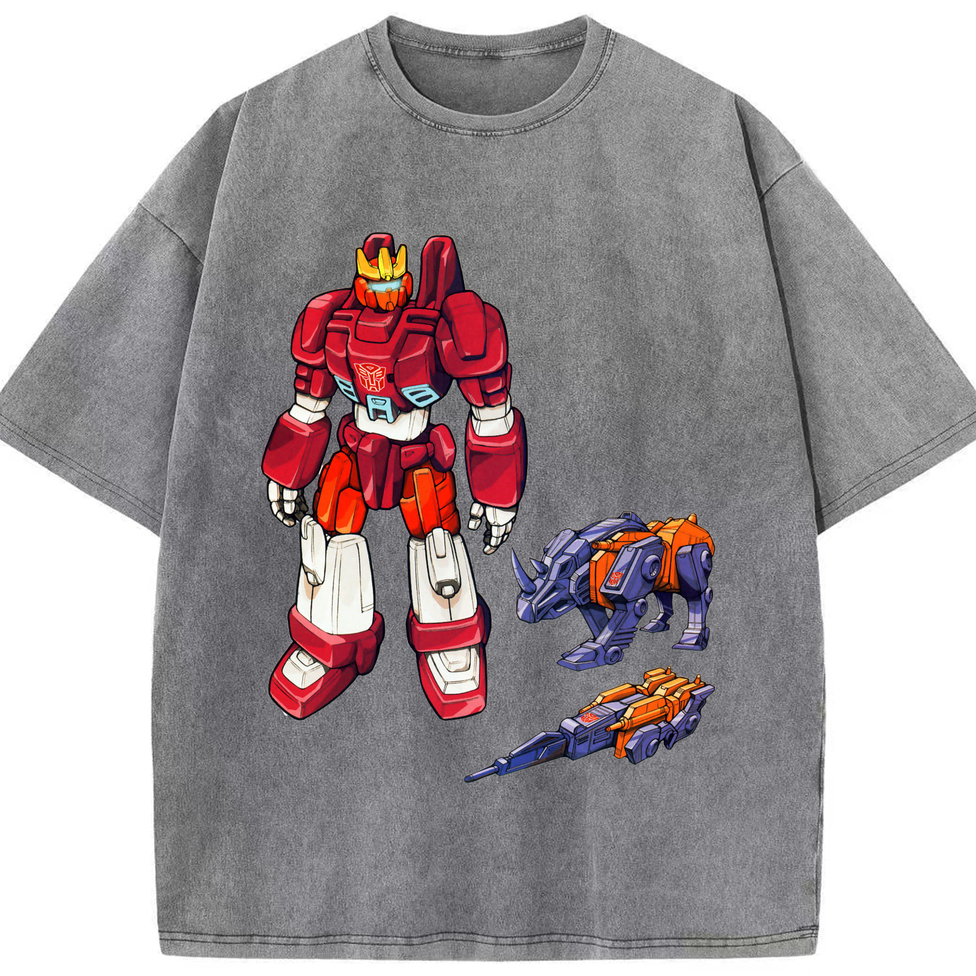 （画像用）  綿100% ヴィンテージ風 半袖Tシャツ（フロントプリント）
