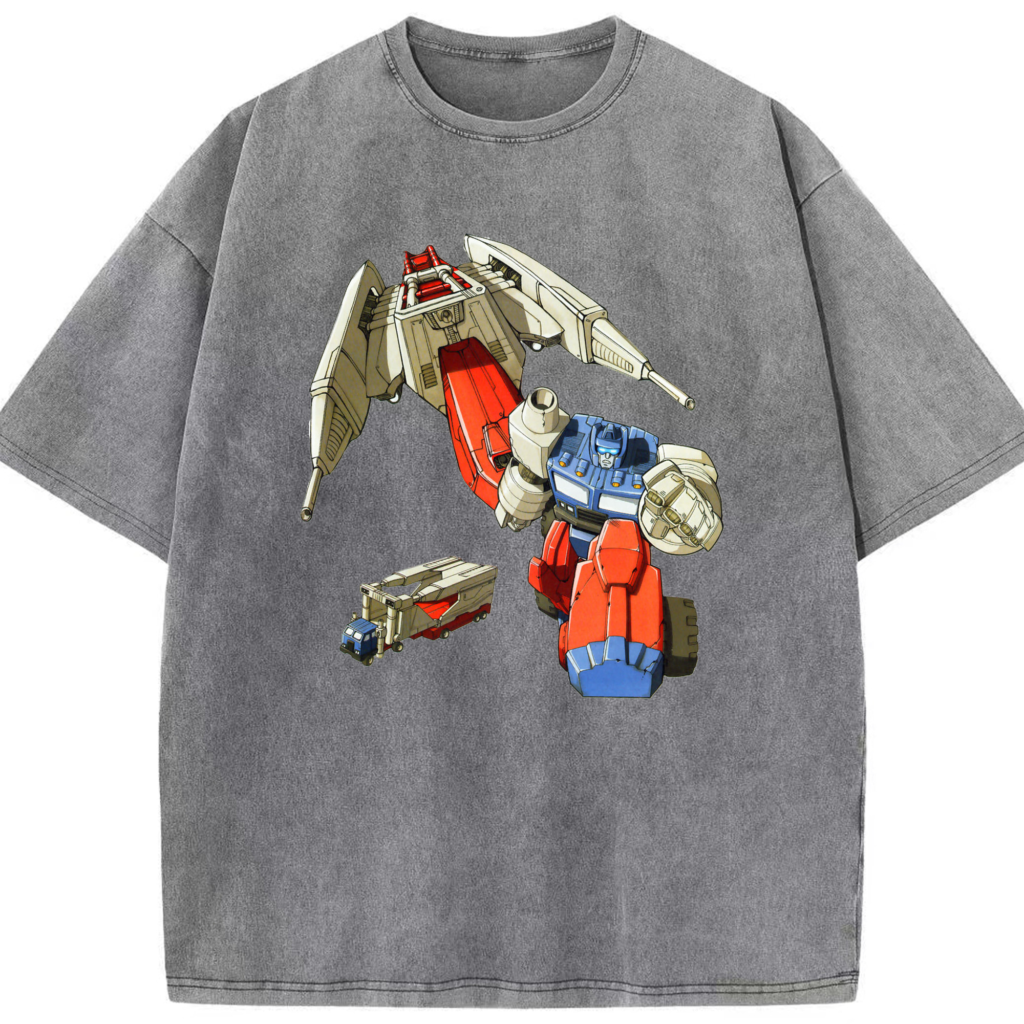 （画像用）  綿100% ヴィンテージ風 半袖Tシャツ（フロントプリント）