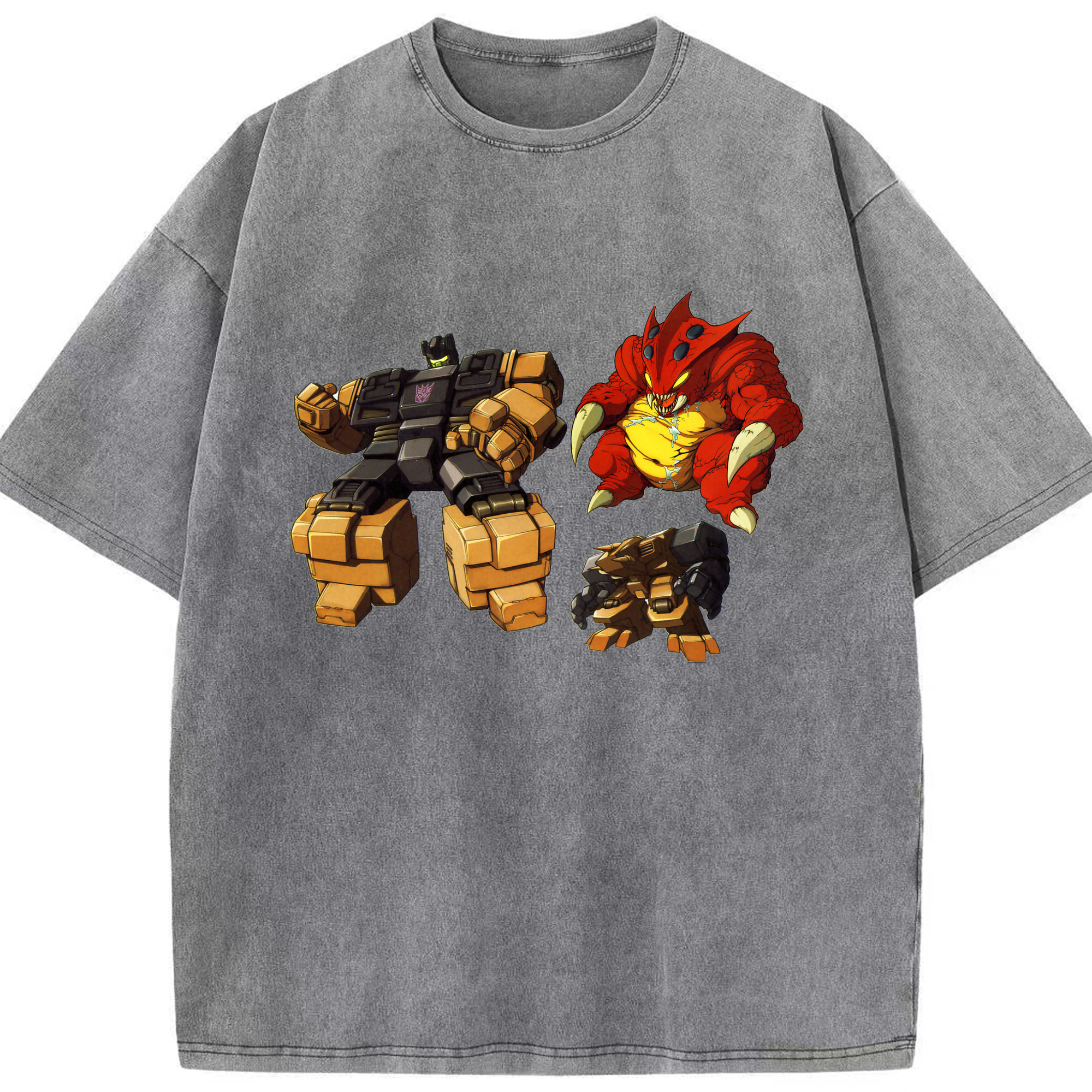 （画像用）  綿100% ヴィンテージ風 半袖Tシャツ（フロントプリント）