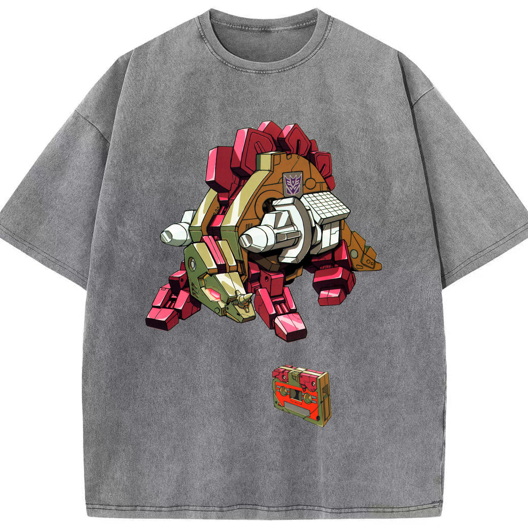 （画像用）  綿100% ヴィンテージ風 半袖Tシャツ（フロントプリント）