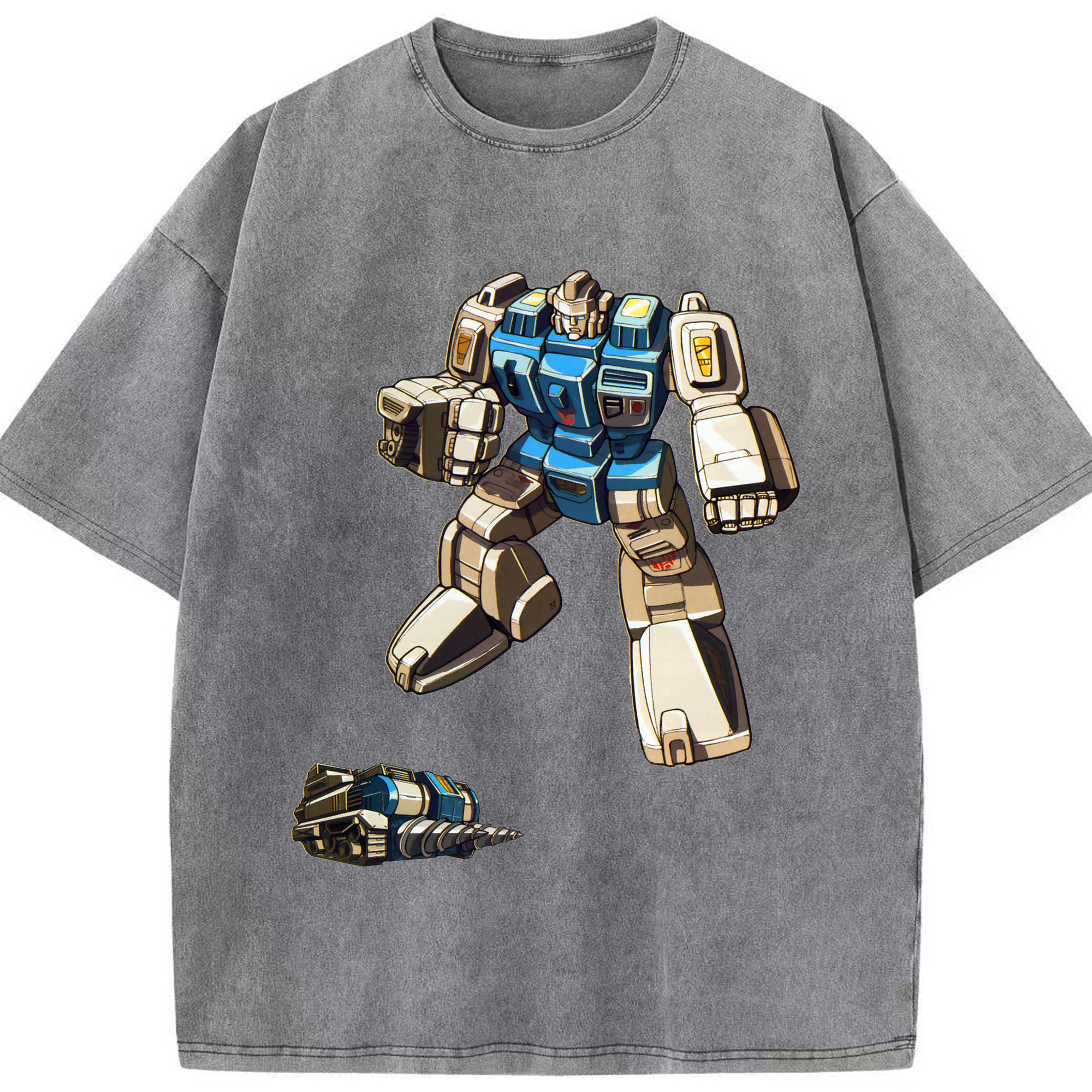 （画像用）  綿100% ヴィンテージ風 半袖Tシャツ（フロントプリント）