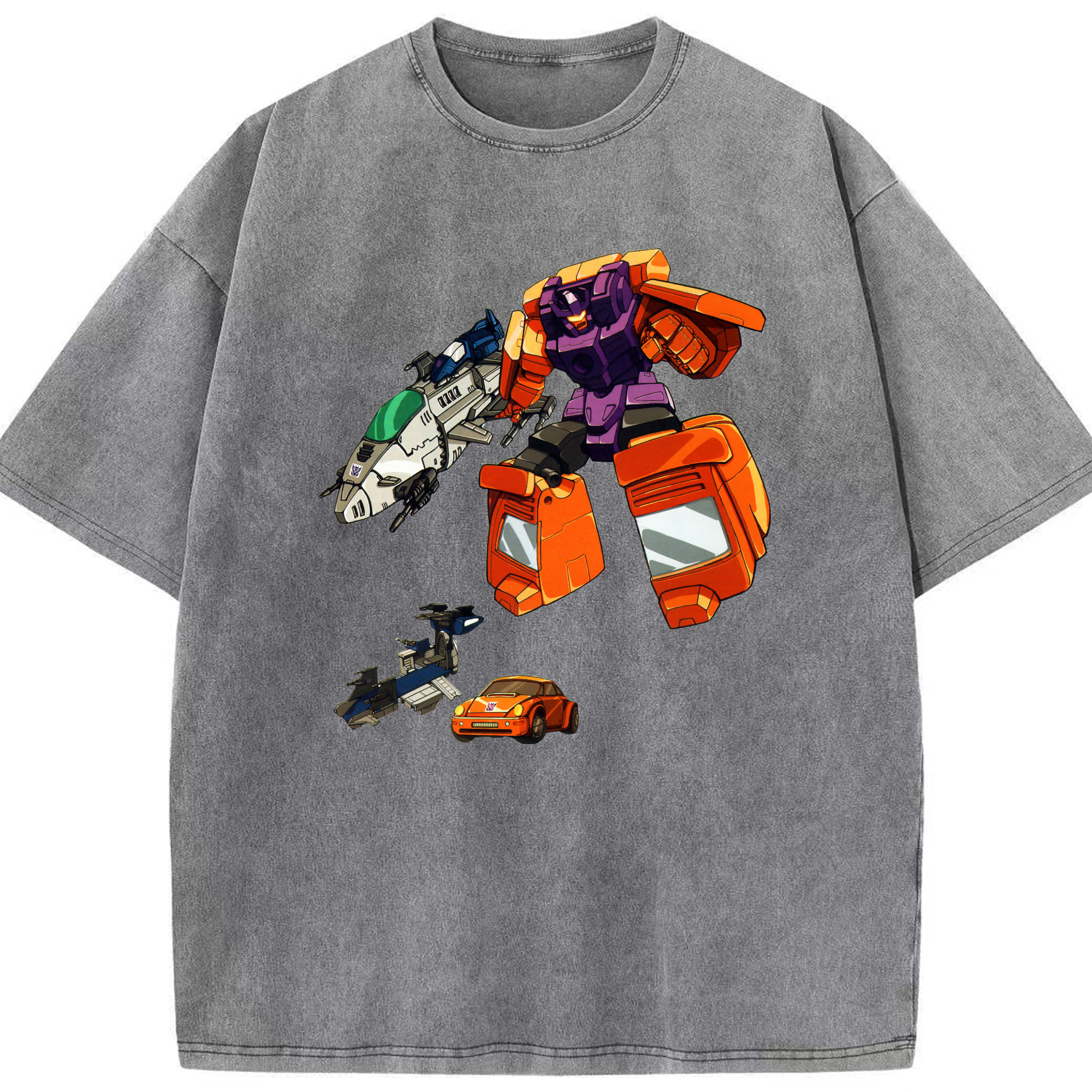 （画像用）  綿100% ヴィンテージ風 半袖Tシャツ（フロントプリント）