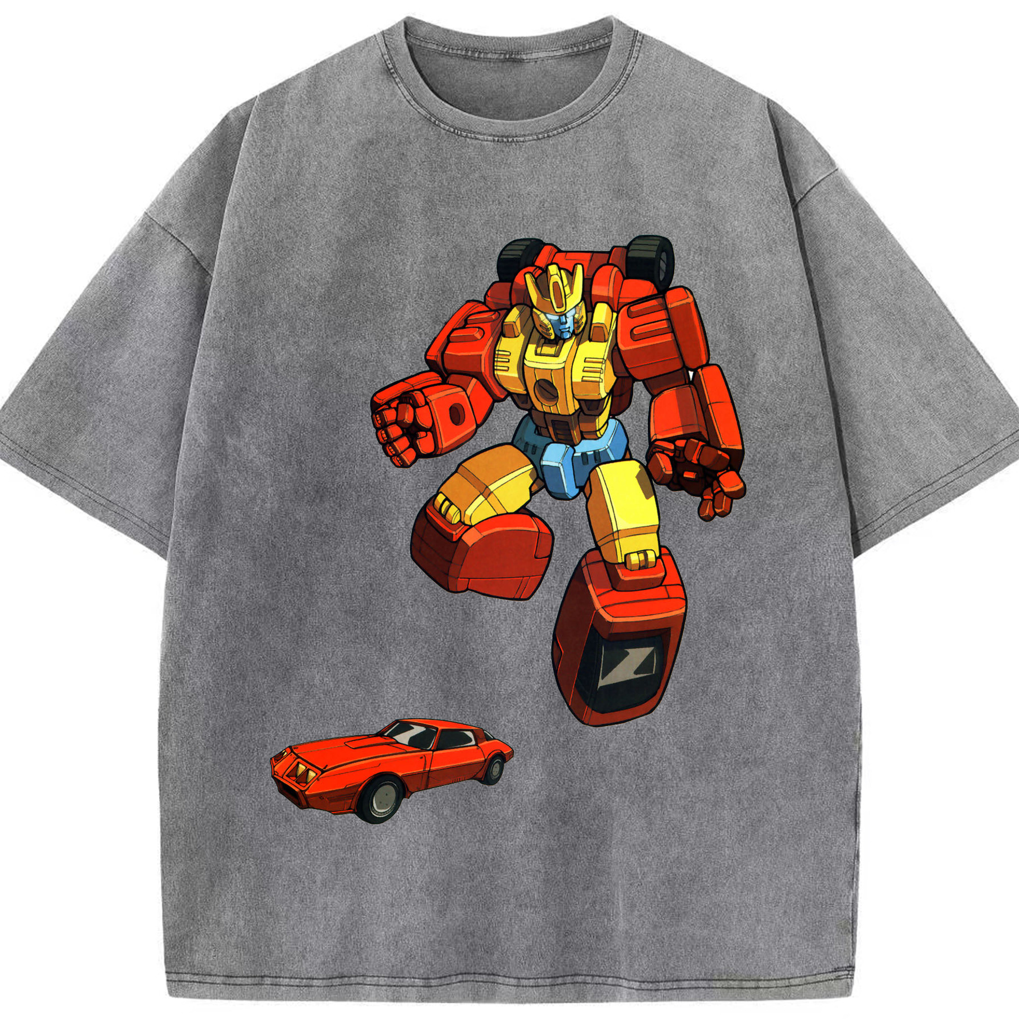 （画像用）  綿100% ヴィンテージ風 半袖Tシャツ（フロントプリント）