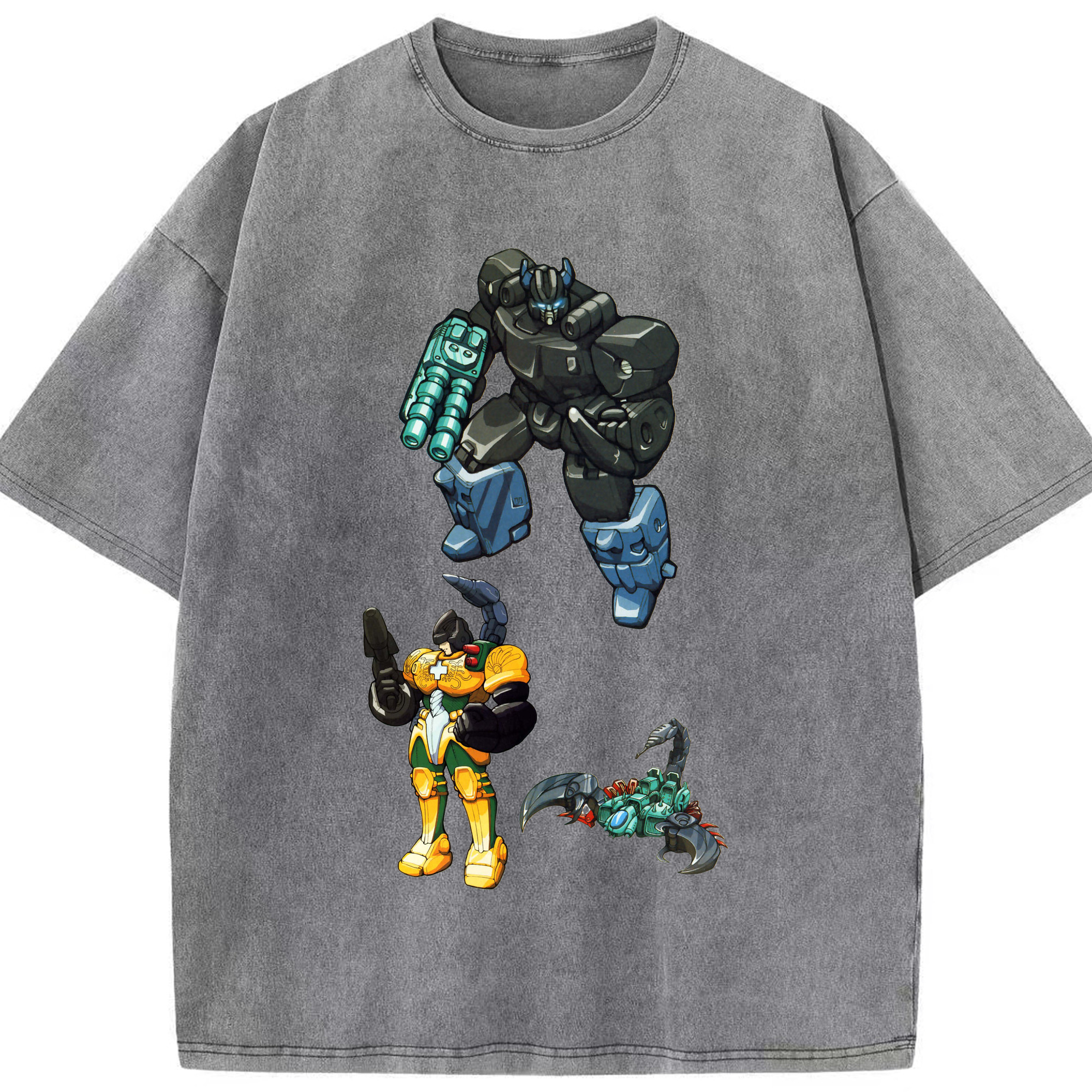 （画像用）  綿100% ヴィンテージ風 半袖Tシャツ（フロントプリント）