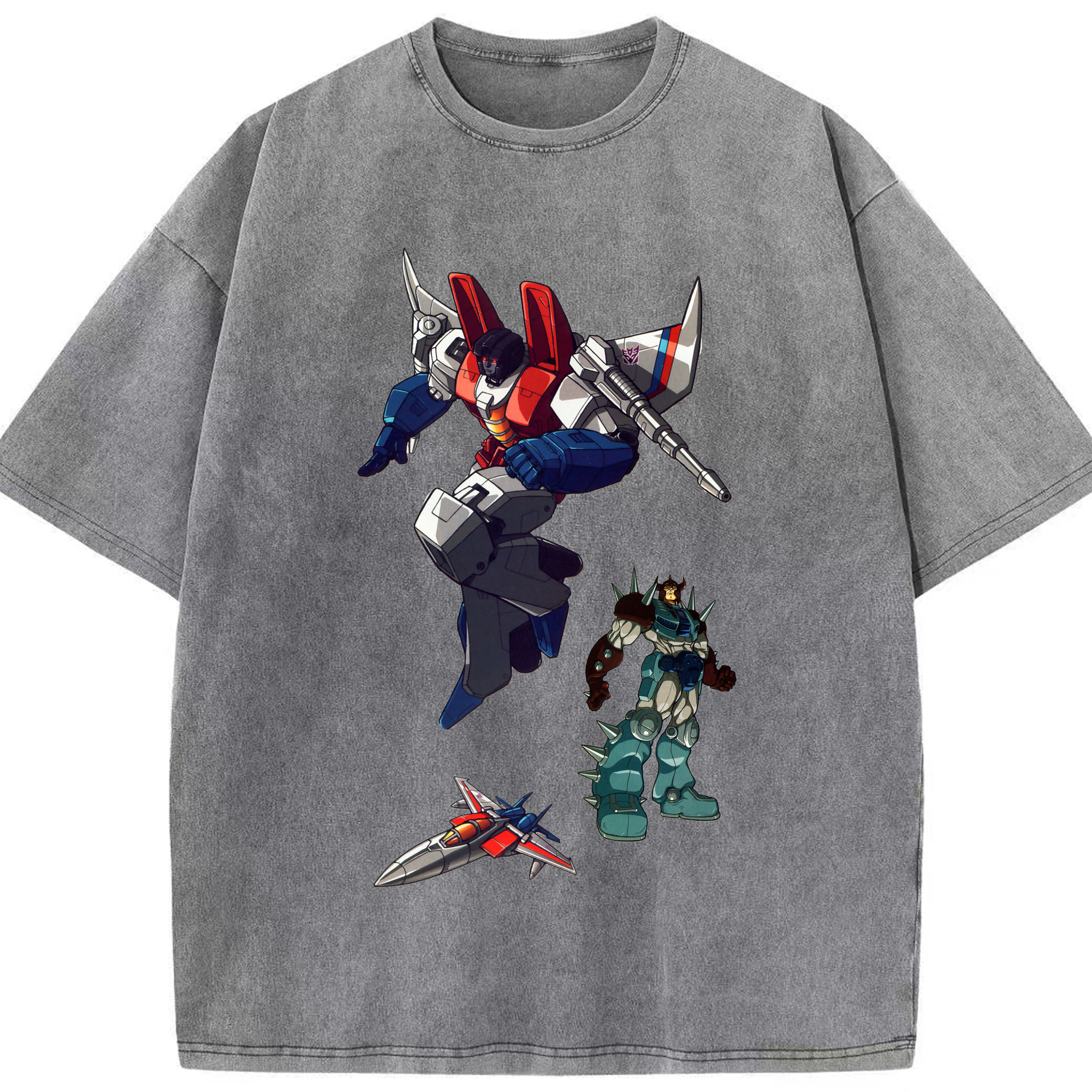 （画像用）  綿100% ヴィンテージ風 半袖Tシャツ（フロントプリント）