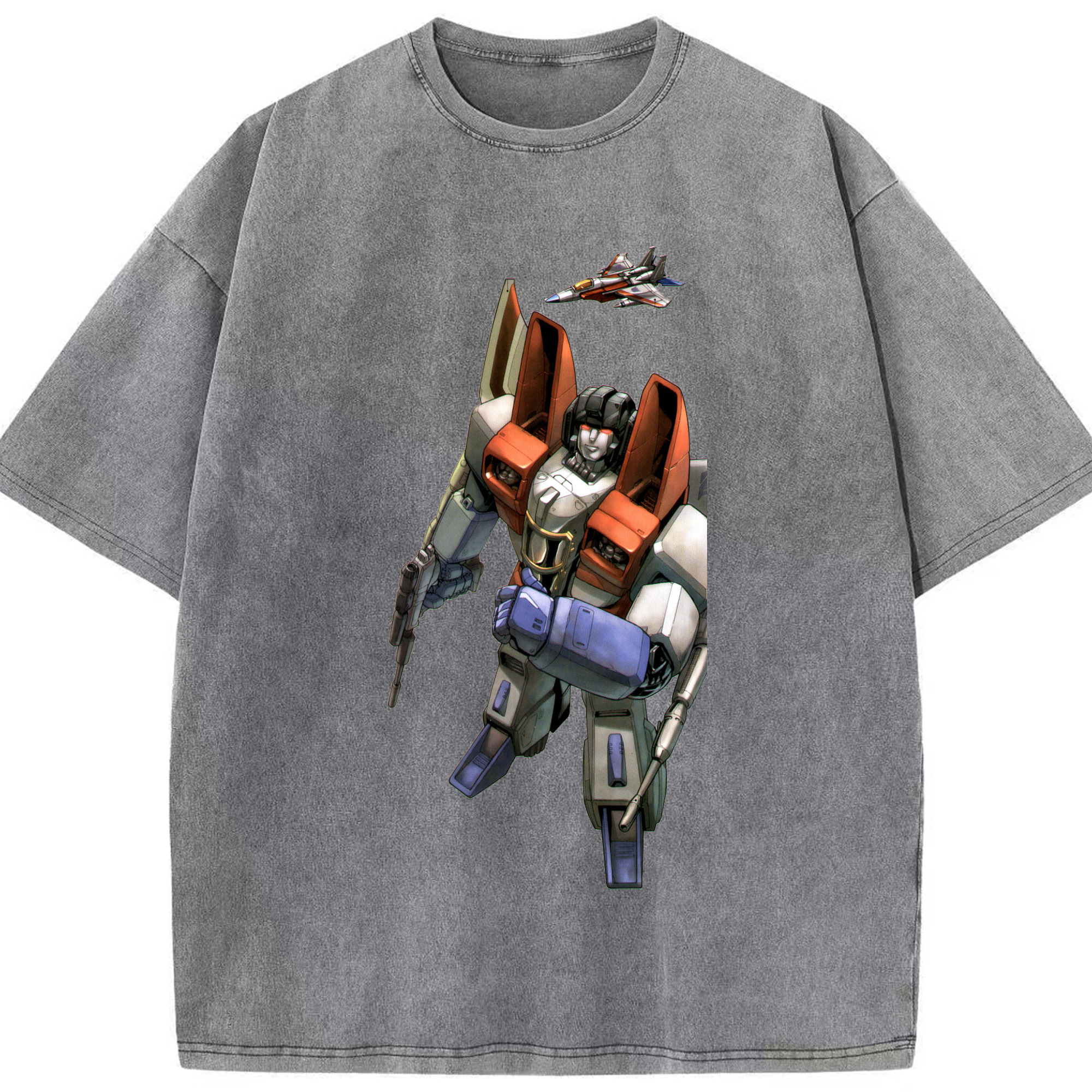 （画像用）  綿100% ヴィンテージ風 半袖Tシャツ（フロントプリント）