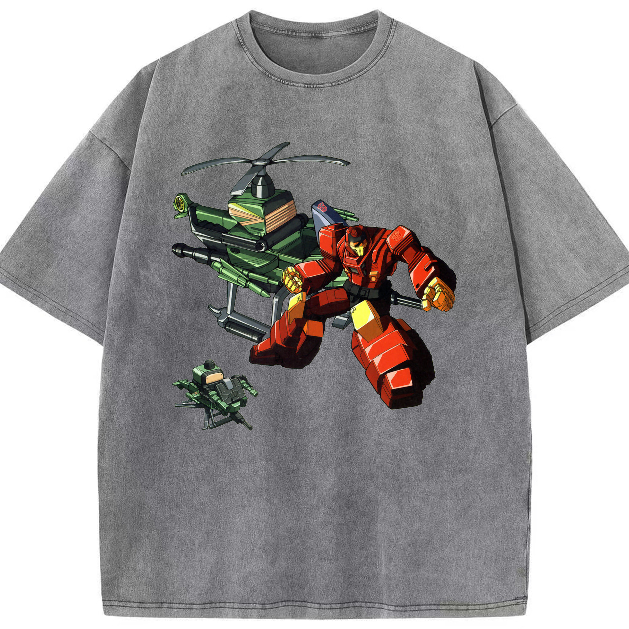 （画像用）  綿100% ヴィンテージ風 半袖Tシャツ（フロントプリント）