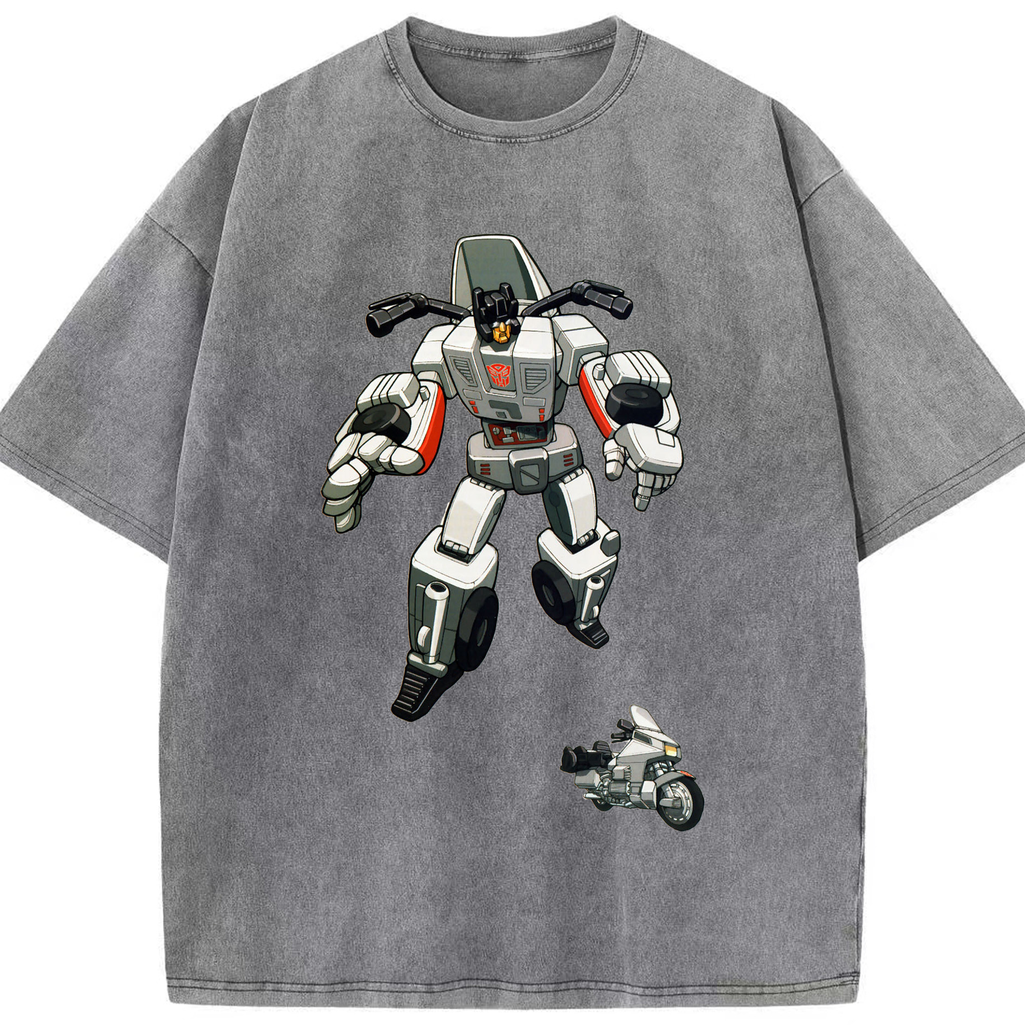 （画像用）  綿100% ヴィンテージ風 半袖Tシャツ（フロントプリント）