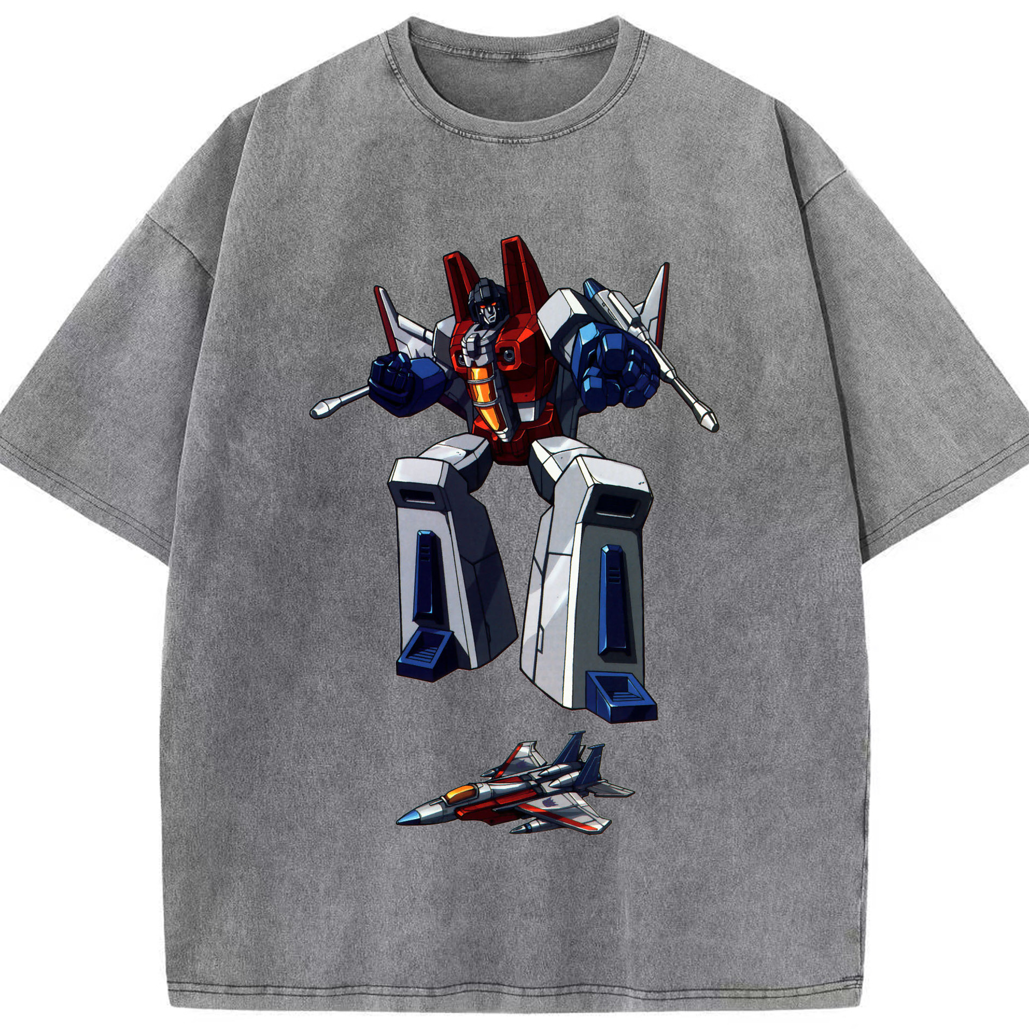（画像用）  綿100% ヴィンテージ風 半袖Tシャツ（フロントプリント）