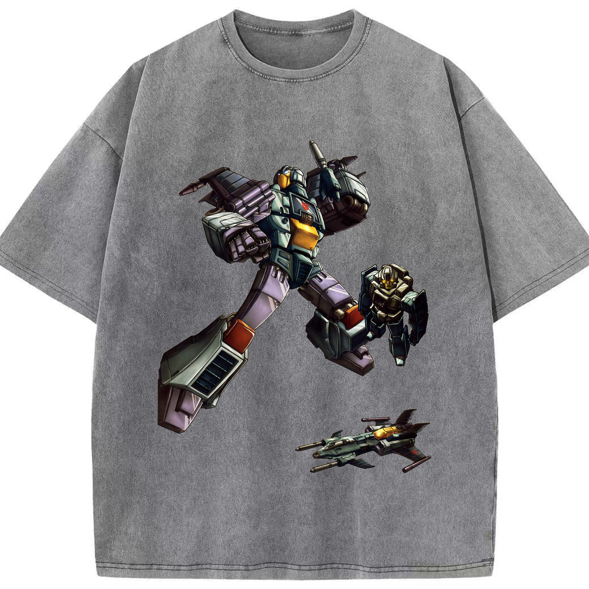 （画像用）  綿100% ヴィンテージ風 半袖Tシャツ（フロントプリント）