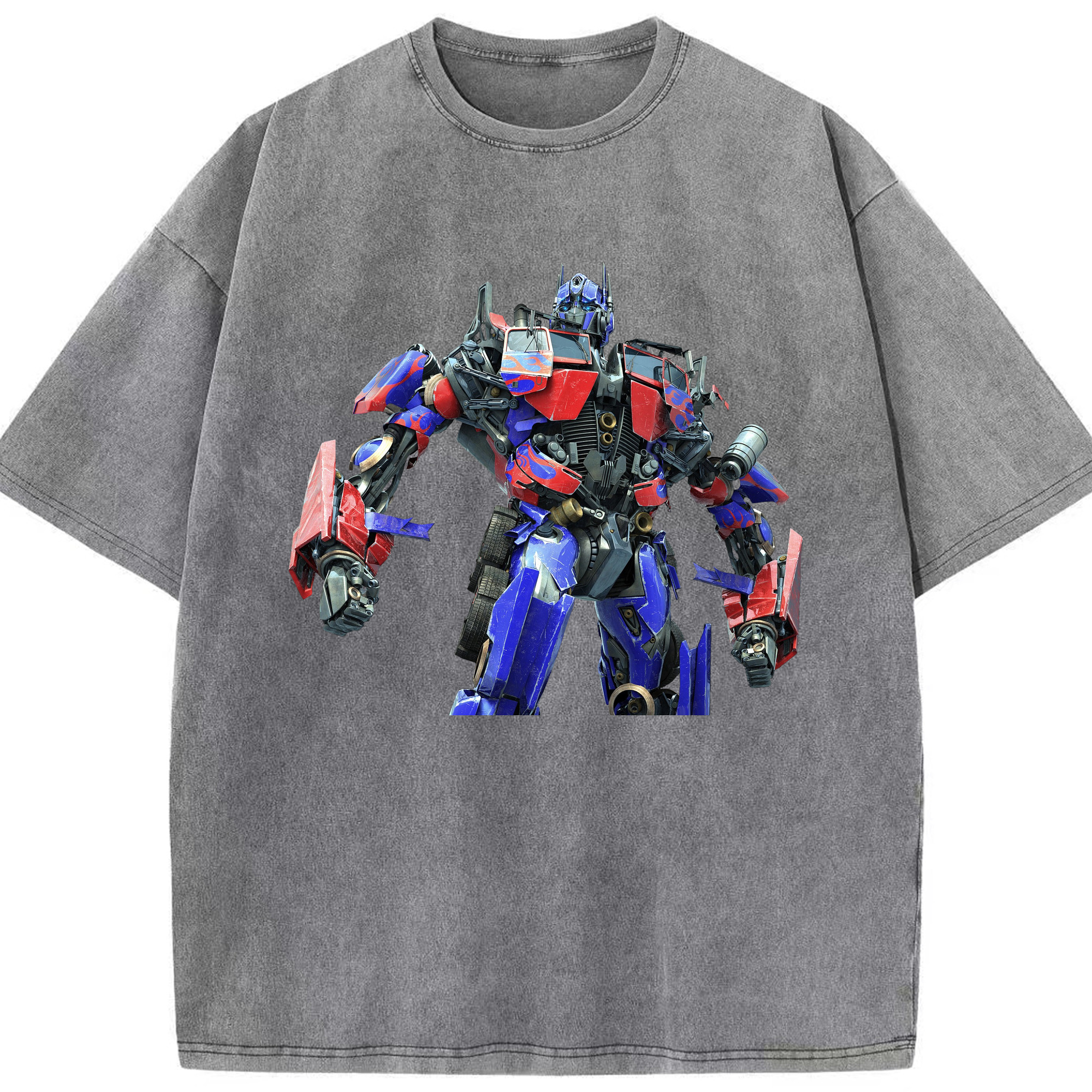 （画像用）  綿100% ヴィンテージ風 半袖Tシャツ（フロントプリント）