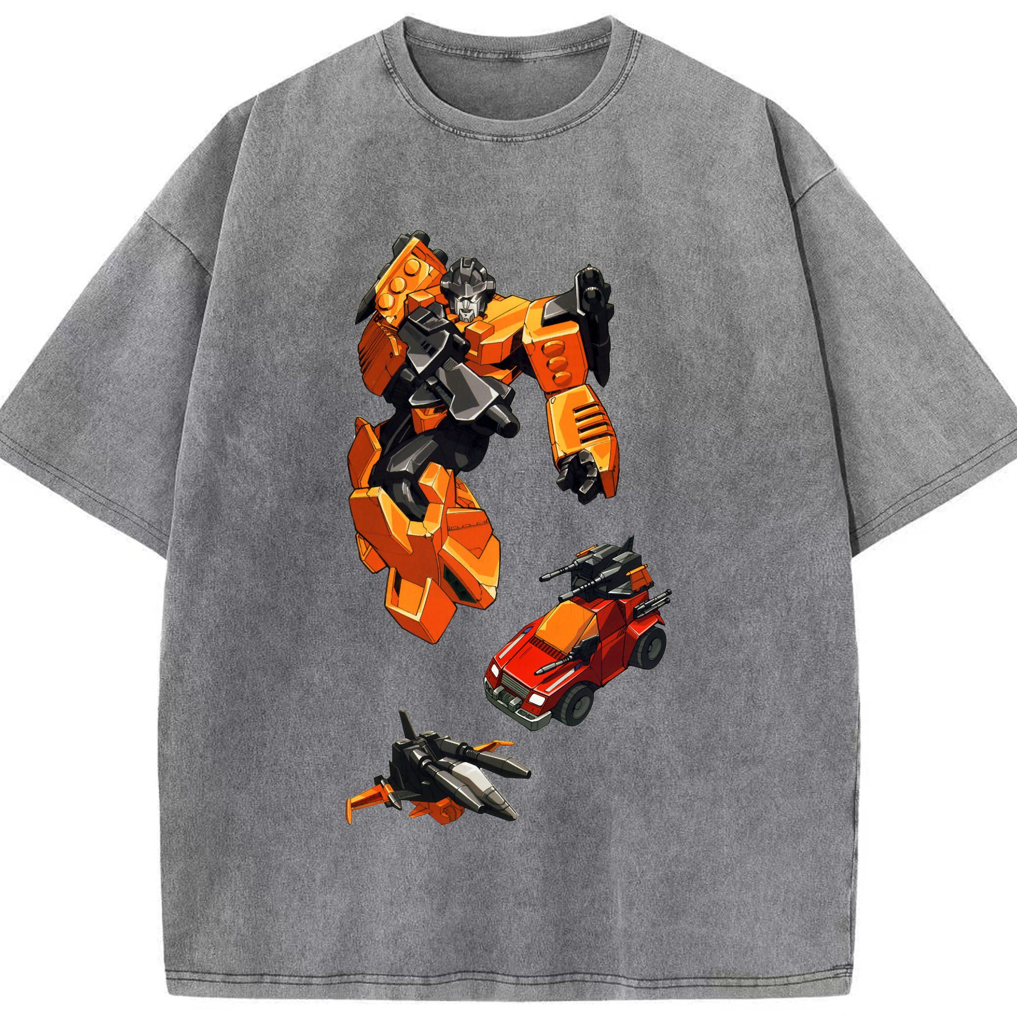 （画像用）  綿100% ヴィンテージ風 半袖Tシャツ（フロントプリント）