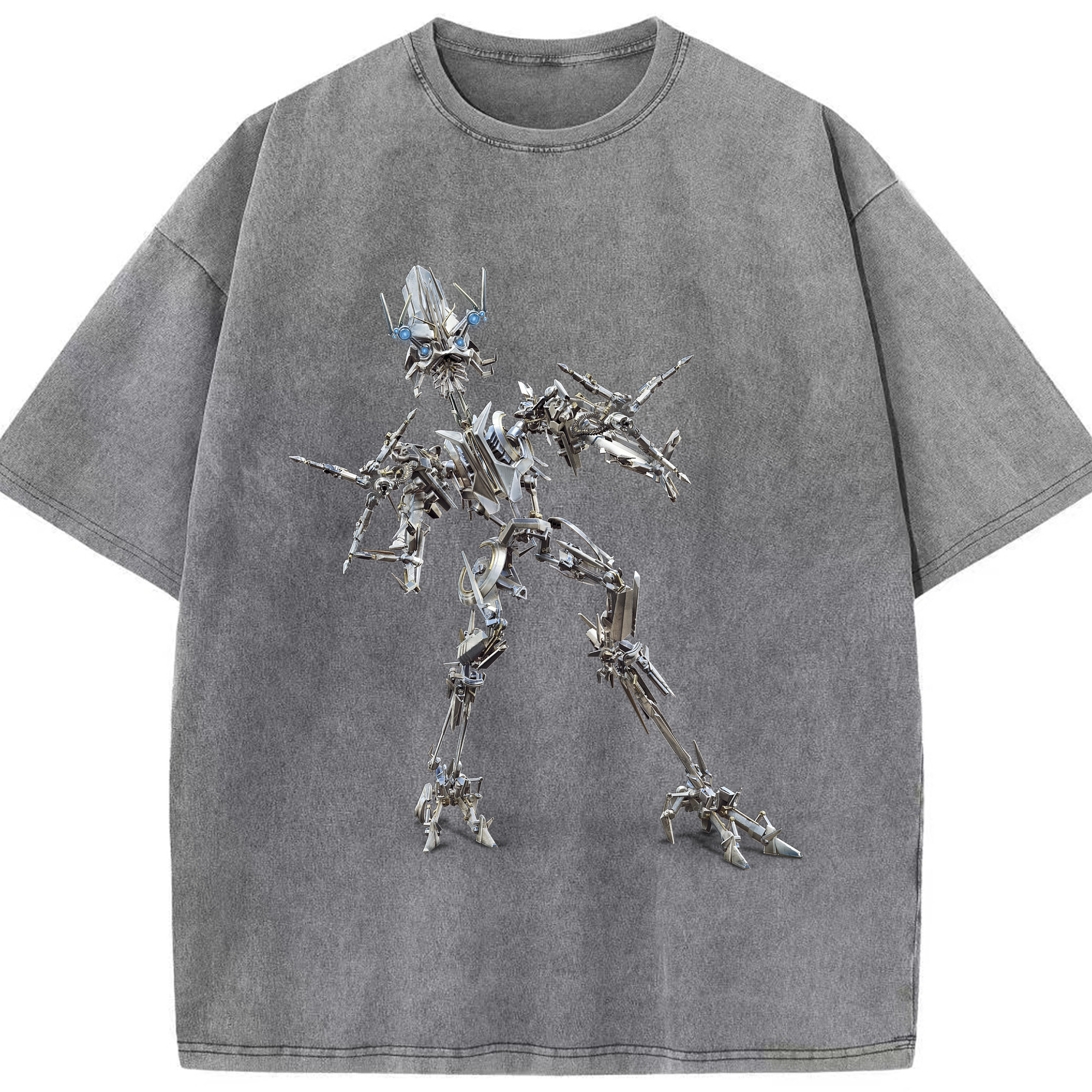 （画像用）  綿100% ヴィンテージ風 半袖Tシャツ（フロントプリント）