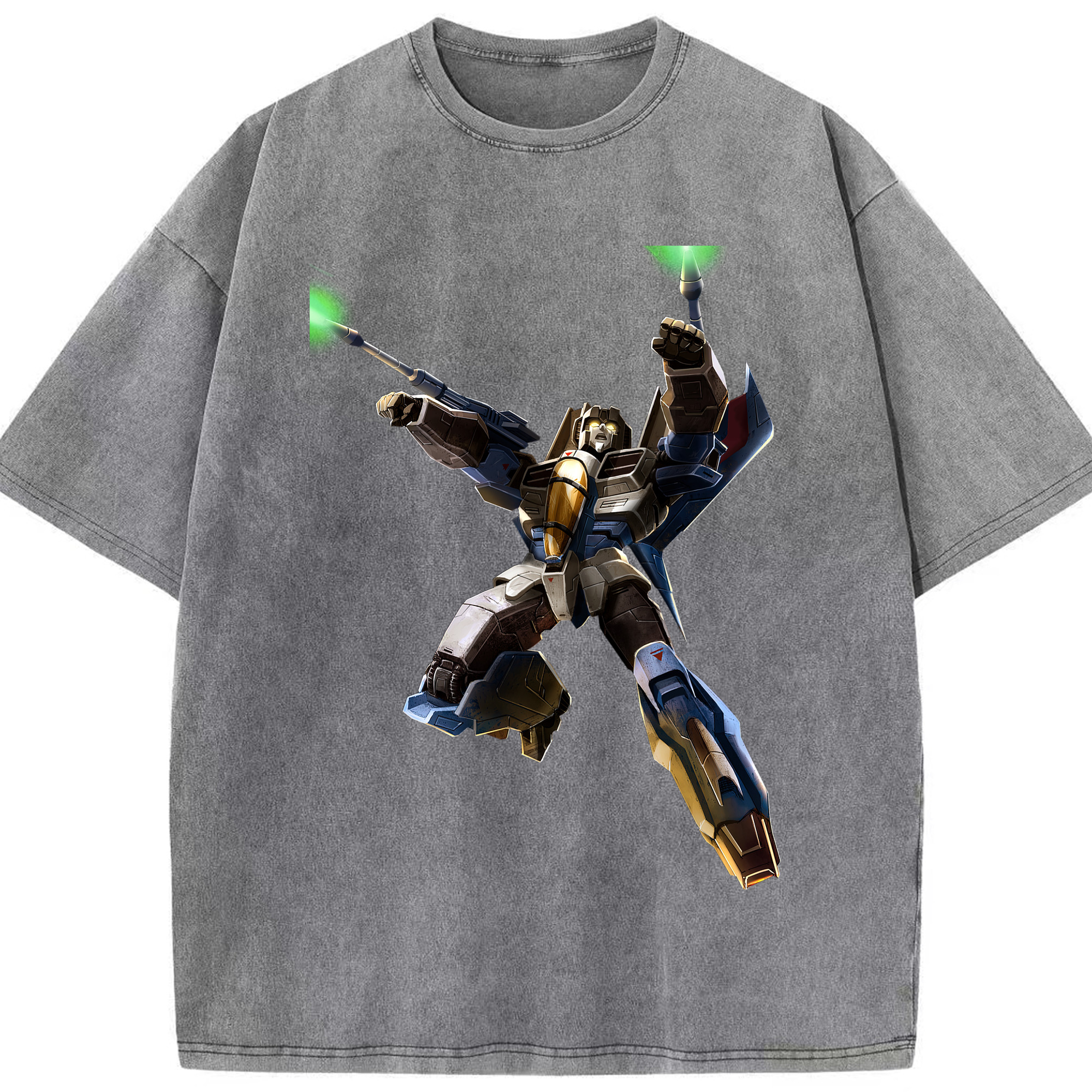 （画像用）  綿100% ヴィンテージ風 半袖Tシャツ（フロントプリント）