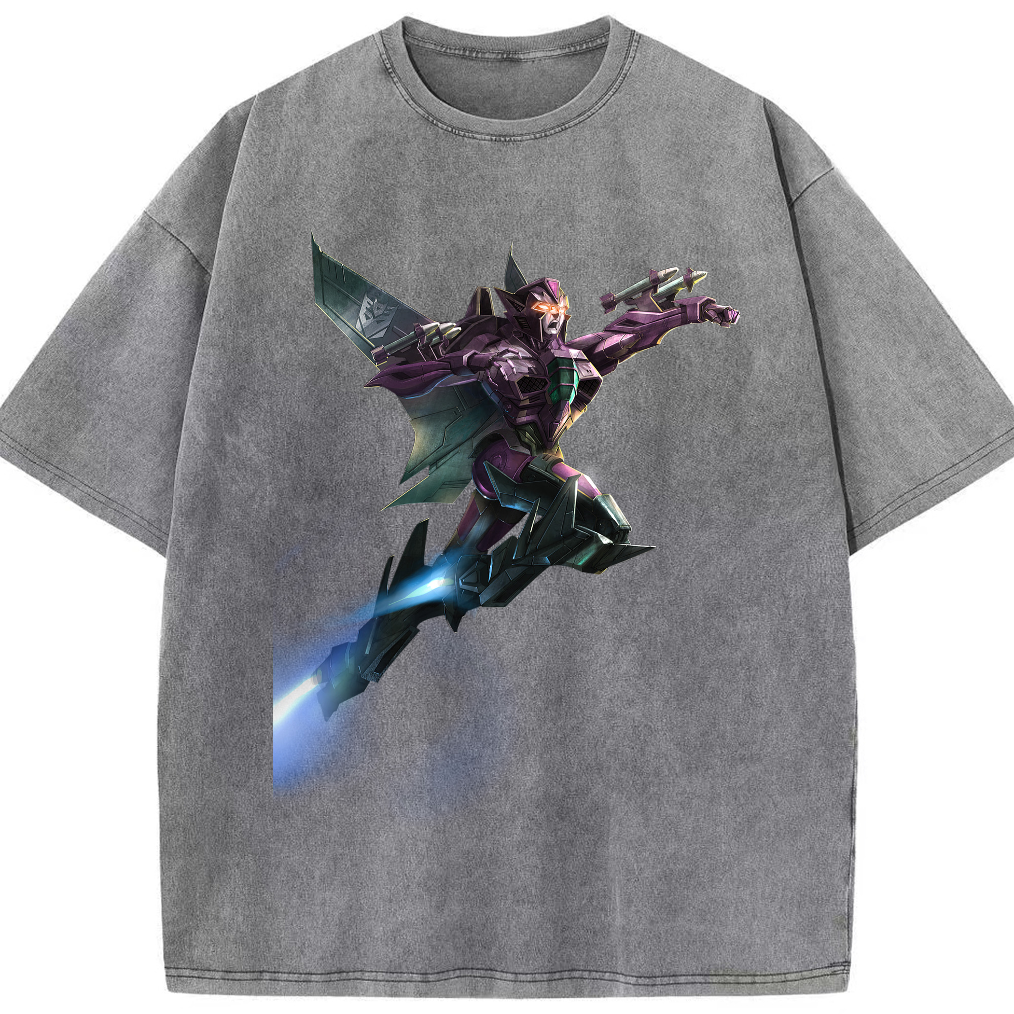 （画像用）  綿100% ヴィンテージ風 半袖Tシャツ（フロントプリント）
