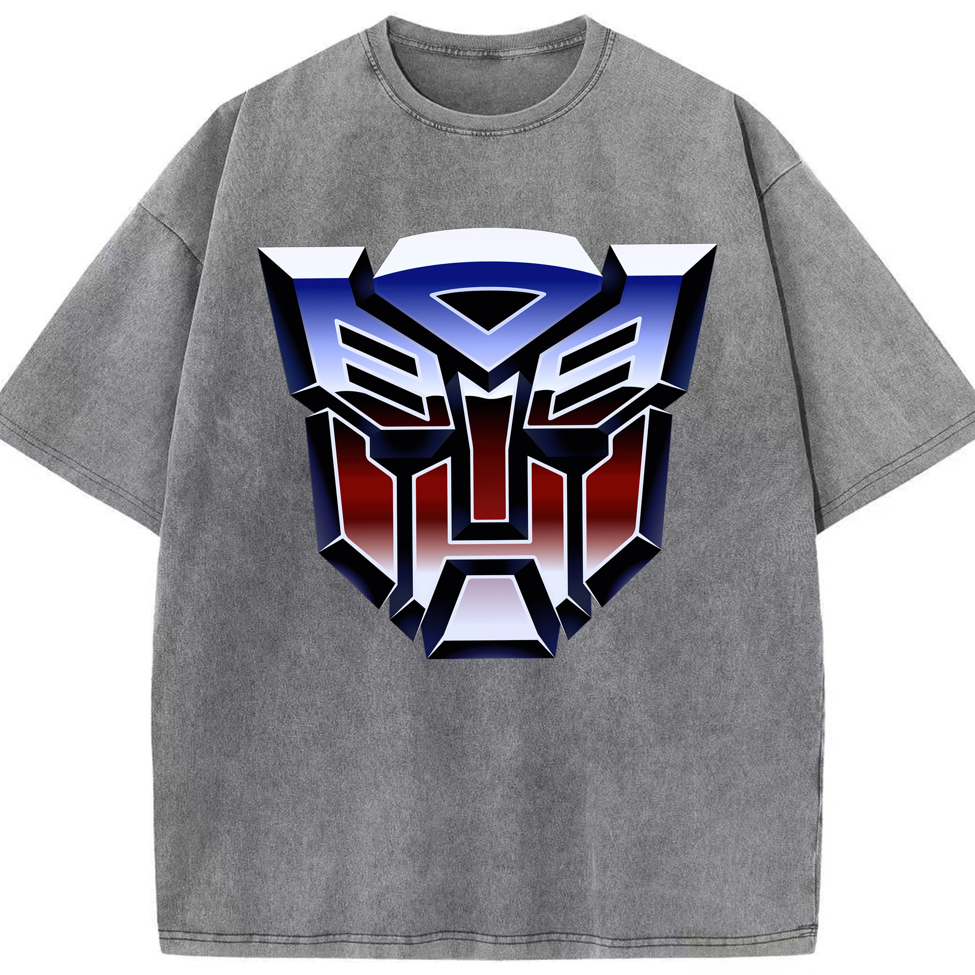 （画像用）  綿100% ヴィンテージ風 半袖Tシャツ（フロントプリント）
