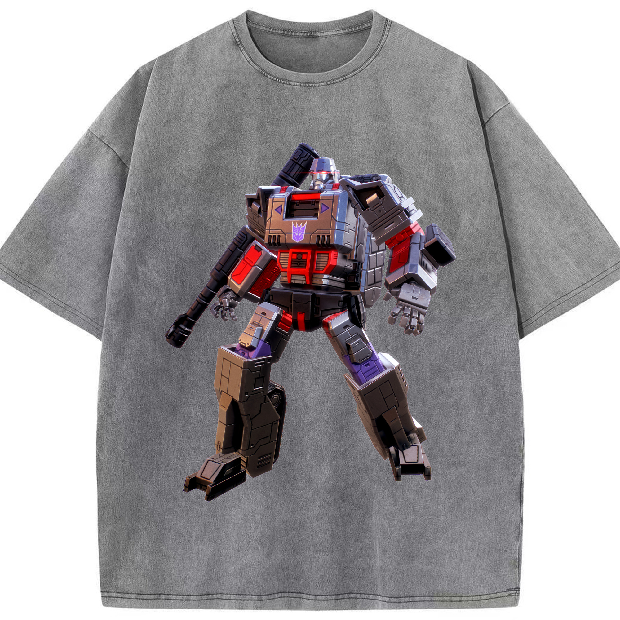 （画像用）  綿100% ヴィンテージ風 半袖Tシャツ（フロントプリント）