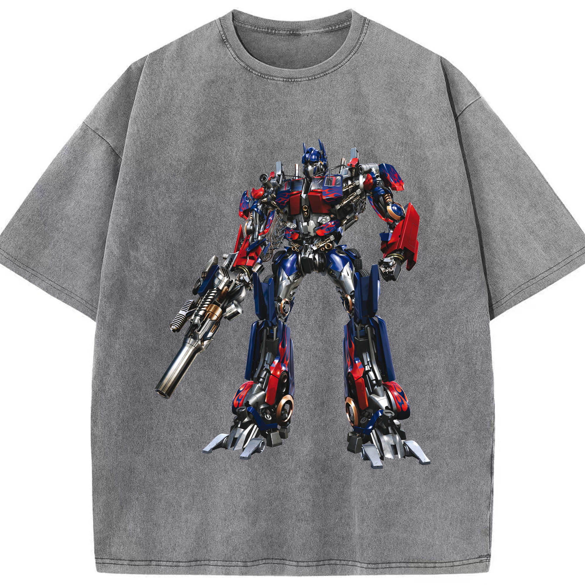 （画像用）  綿100% ヴィンテージ風 半袖Tシャツ（フロントプリント）