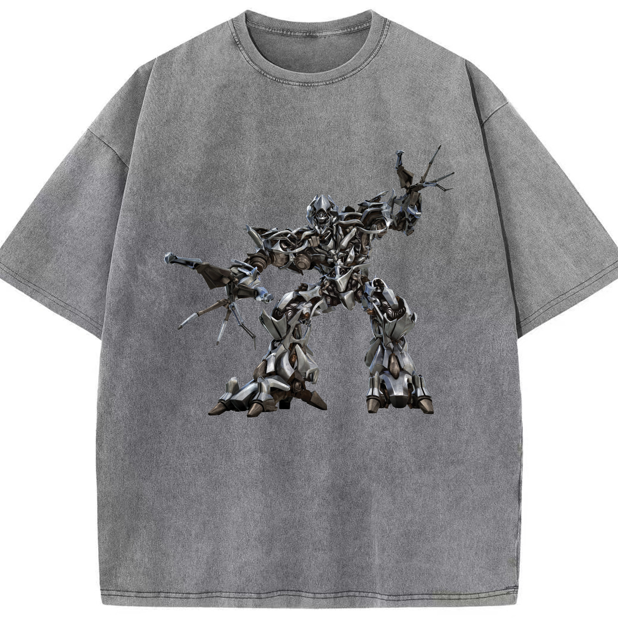 （画像用）  綿100% ヴィンテージ風 半袖Tシャツ（フロントプリント）