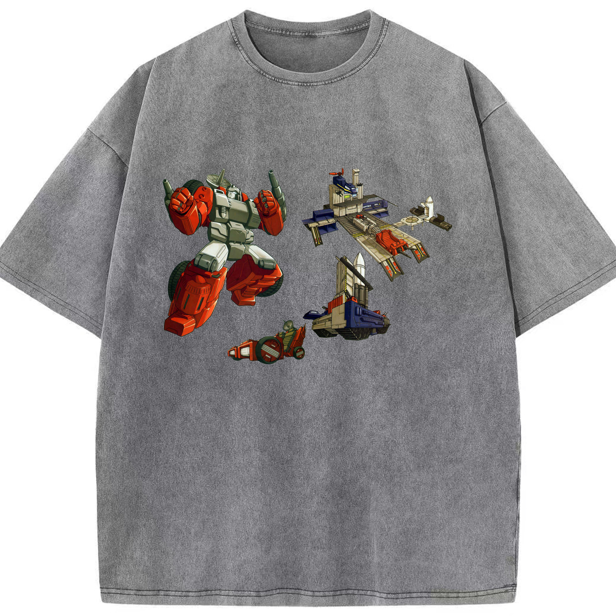 （画像用）  綿100% ヴィンテージ風 半袖Tシャツ（フロントプリント）