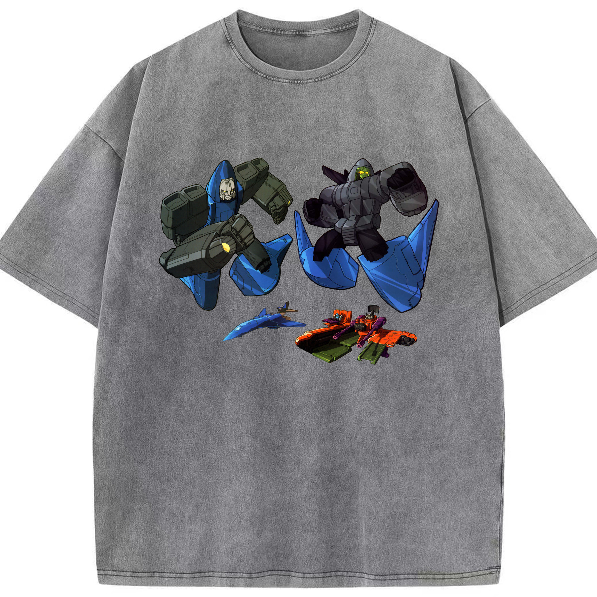 （画像用）  綿100% ヴィンテージ風 半袖Tシャツ（フロントプリント）