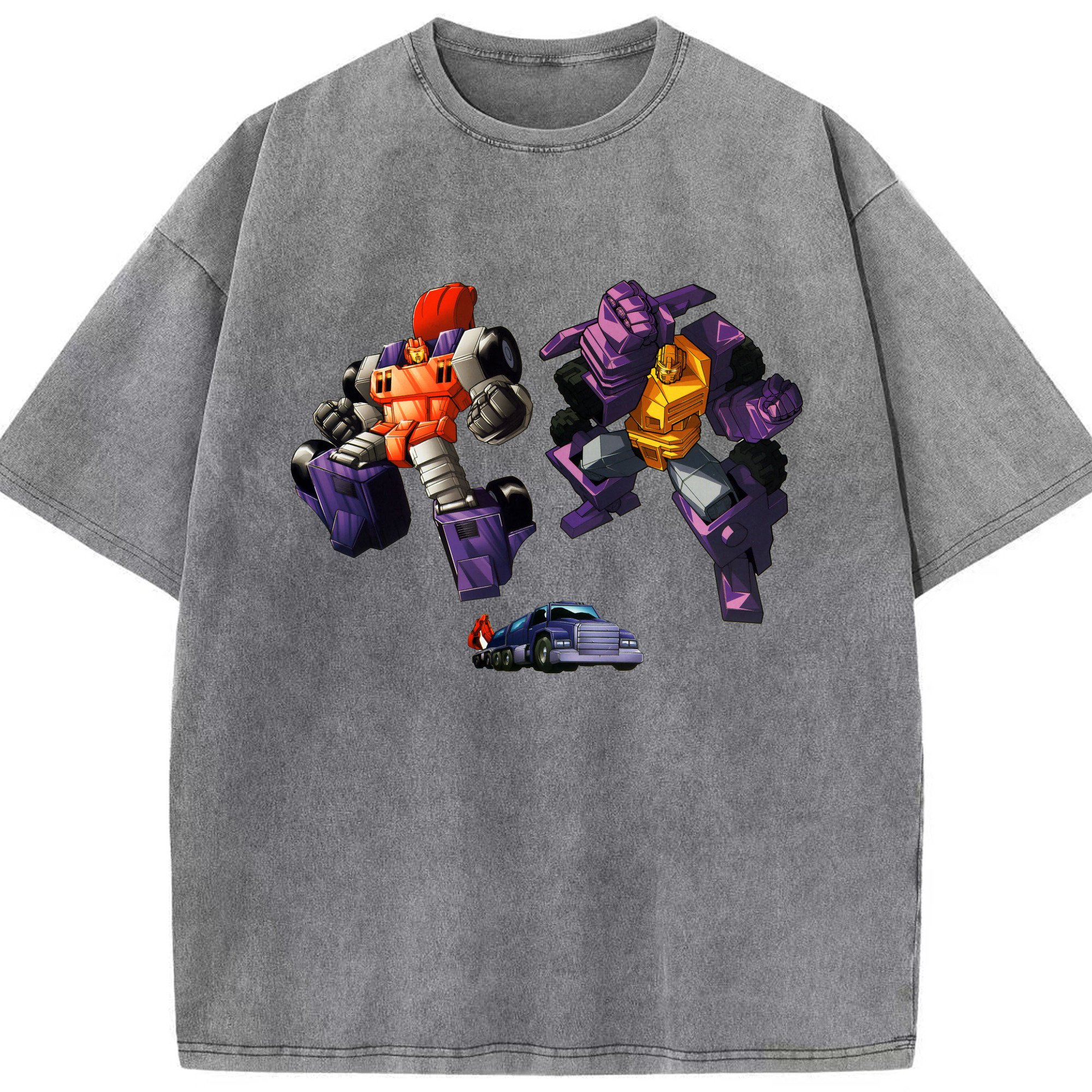 （画像用）  綿100% ヴィンテージ風 半袖Tシャツ（フロントプリント）