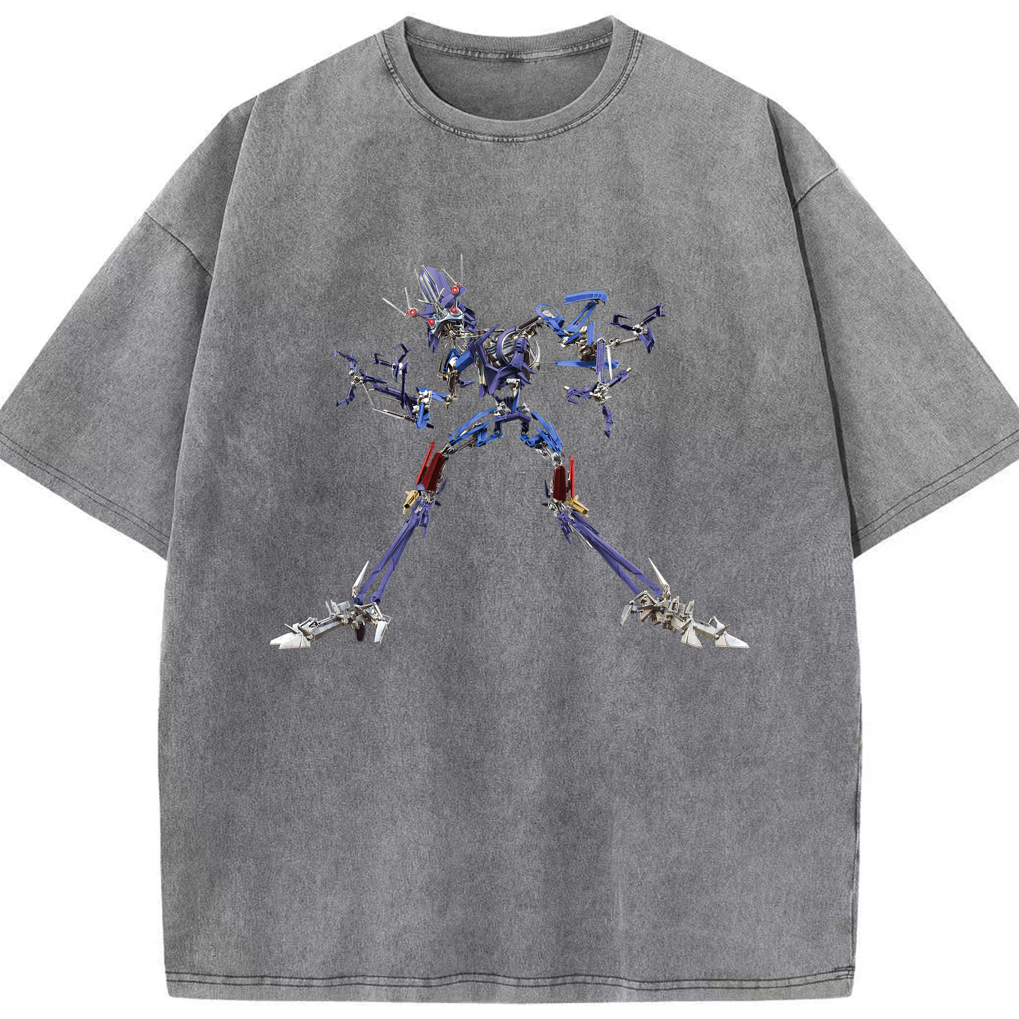 （画像用）  綿100% ヴィンテージ風 半袖Tシャツ（フロントプリント）