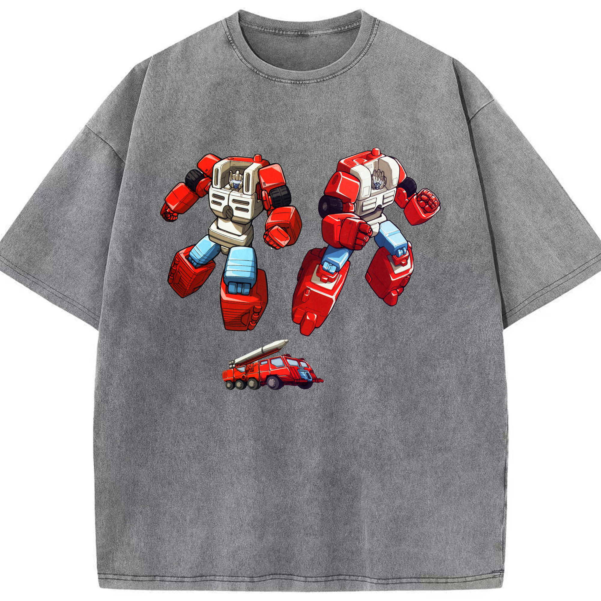 （画像用）  綿100% ヴィンテージ風 半袖Tシャツ（フロントプリント）