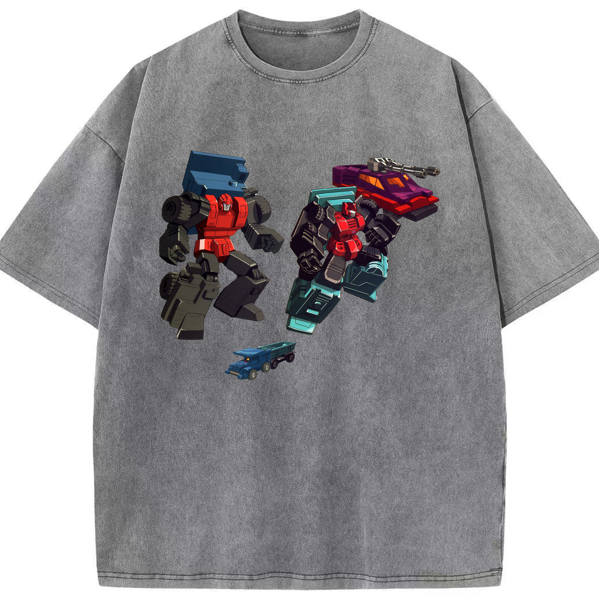 （画像用）  綿100% ヴィンテージ風 半袖Tシャツ（フロントプリント）