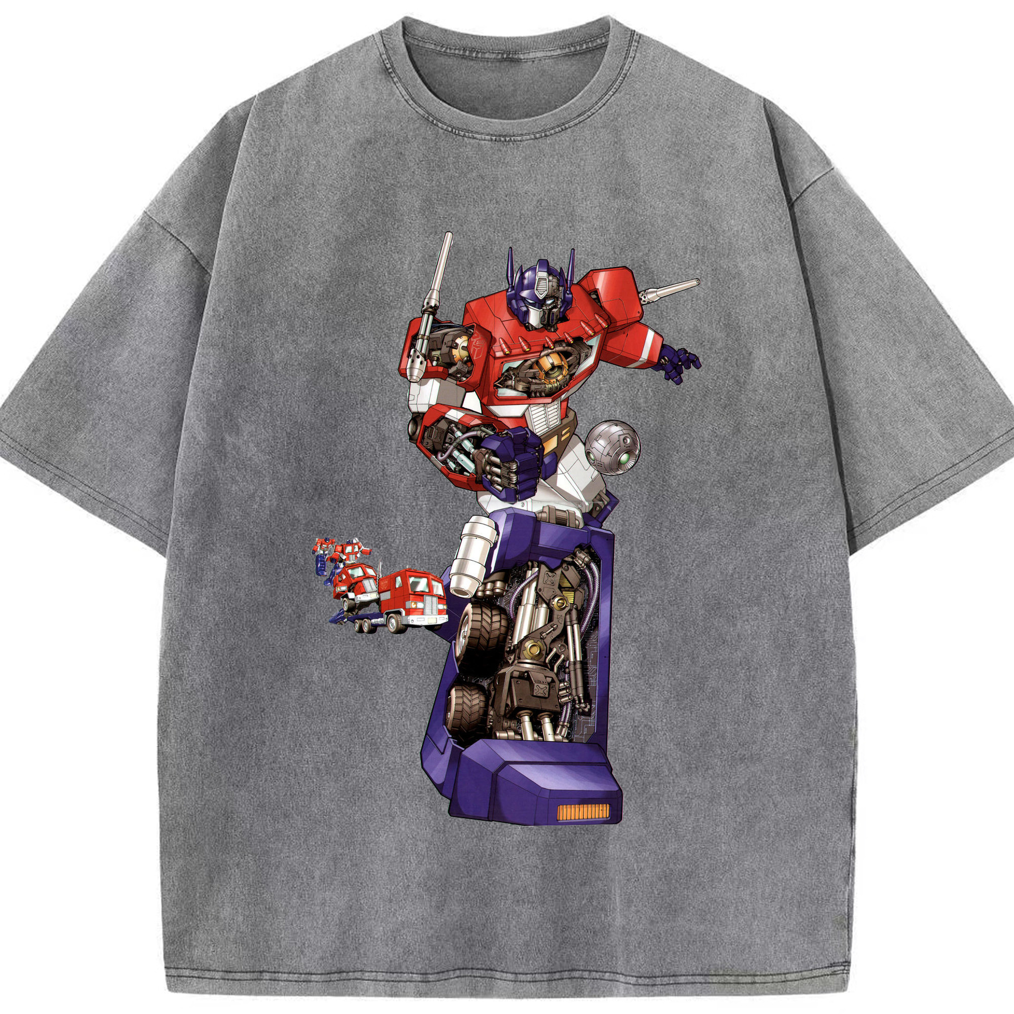 （画像用）  綿100% ヴィンテージ風 半袖Tシャツ（フロントプリント）