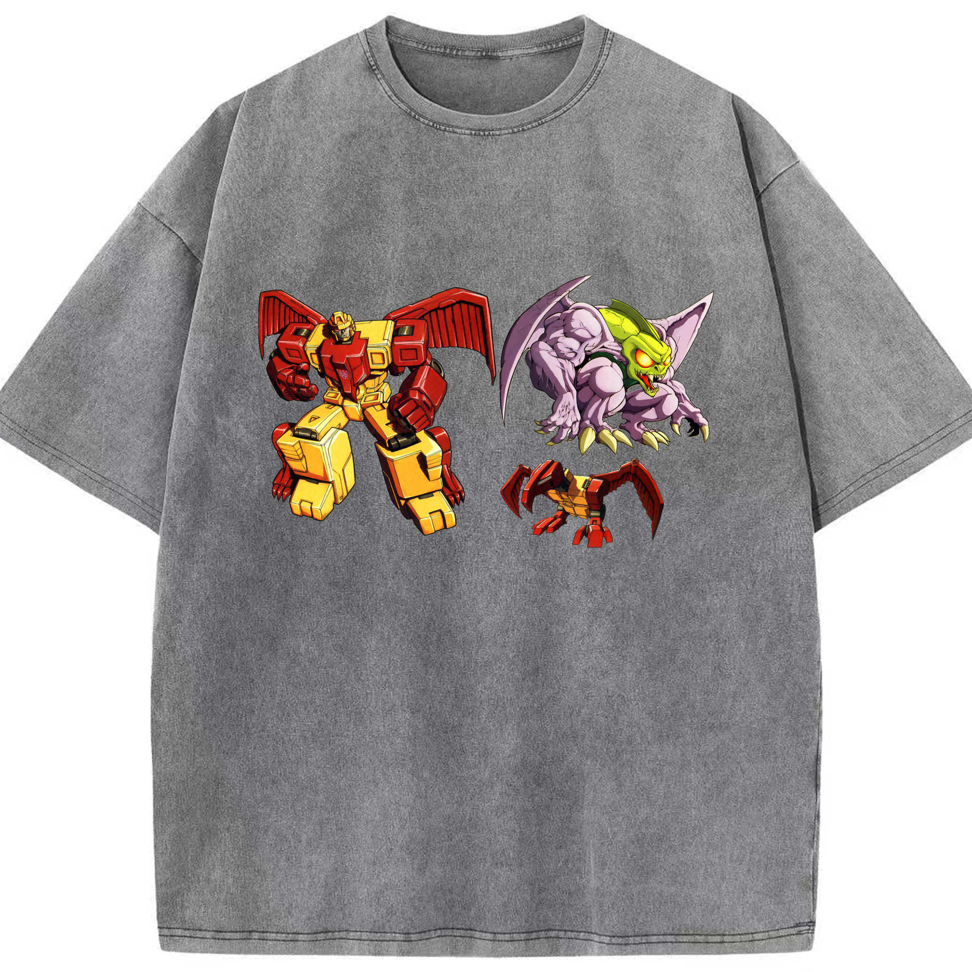 （画像用）  綿100% ヴィンテージ風 半袖Tシャツ（フロントプリント）