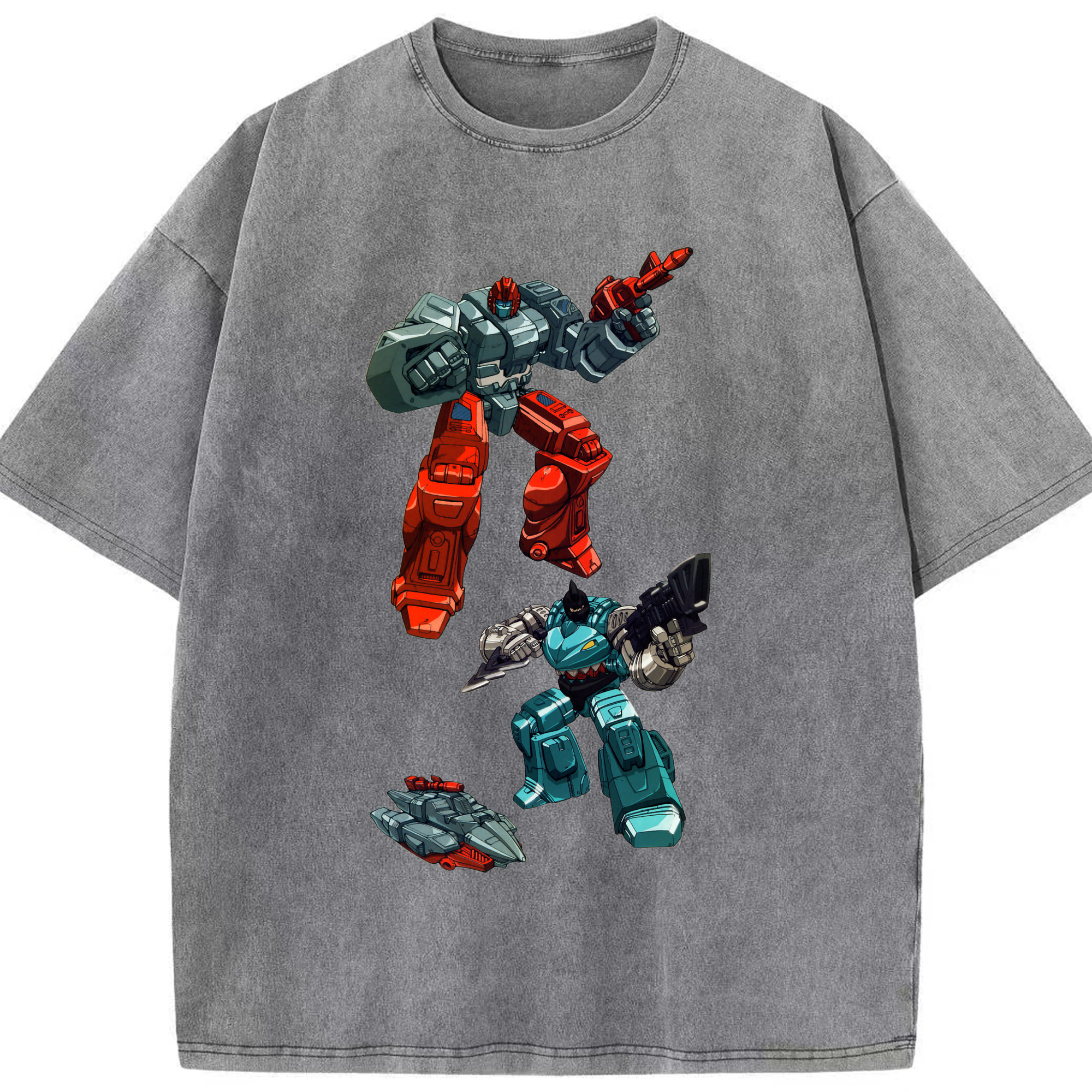 （画像用）  綿100% ヴィンテージ風 半袖Tシャツ（フロントプリント）