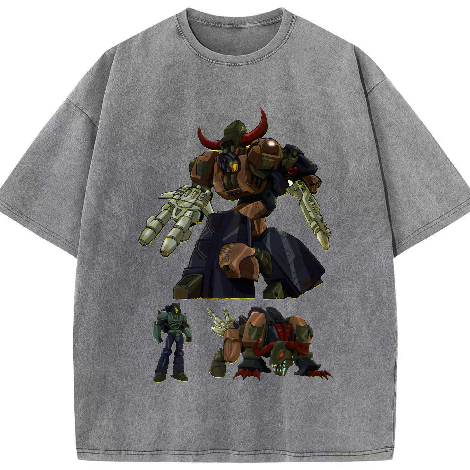 （画像用）  綿100% ヴィンテージ風 半袖Tシャツ（フロントプリント）