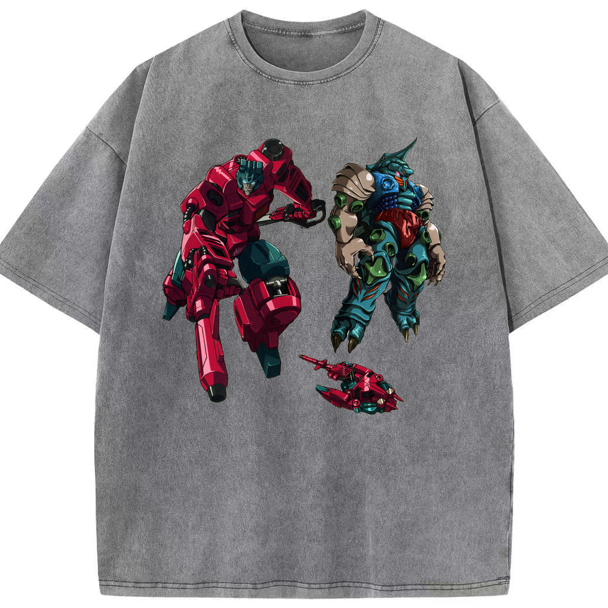 （画像用）  綿100% ヴィンテージ風 半袖Tシャツ（フロントプリント）