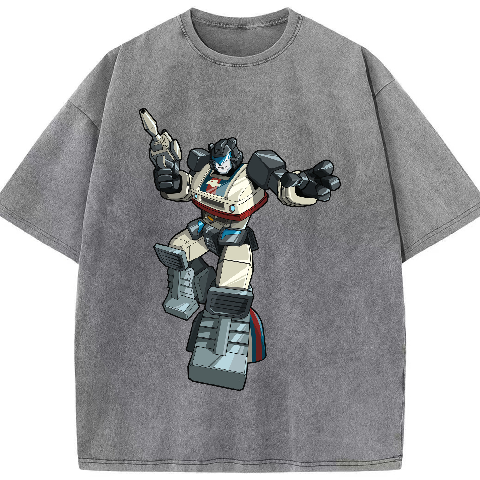 （画像用）  綿100% ヴィンテージ風 半袖Tシャツ（フロントプリント）