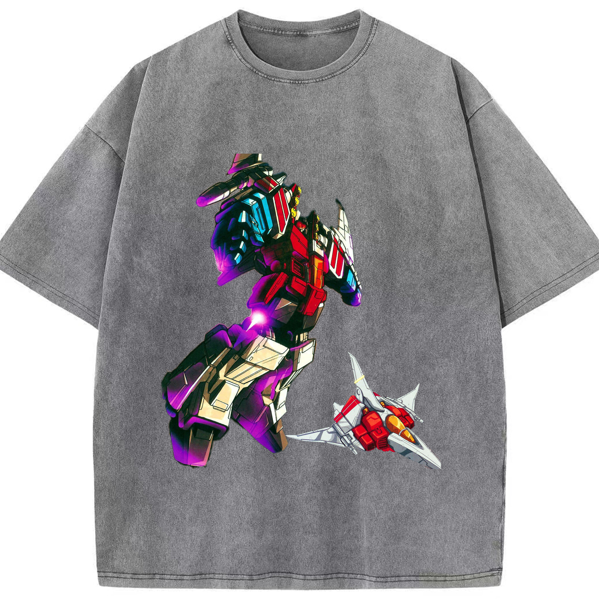 （画像用）  綿100% ヴィンテージ風 半袖Tシャツ（フロントプリント）