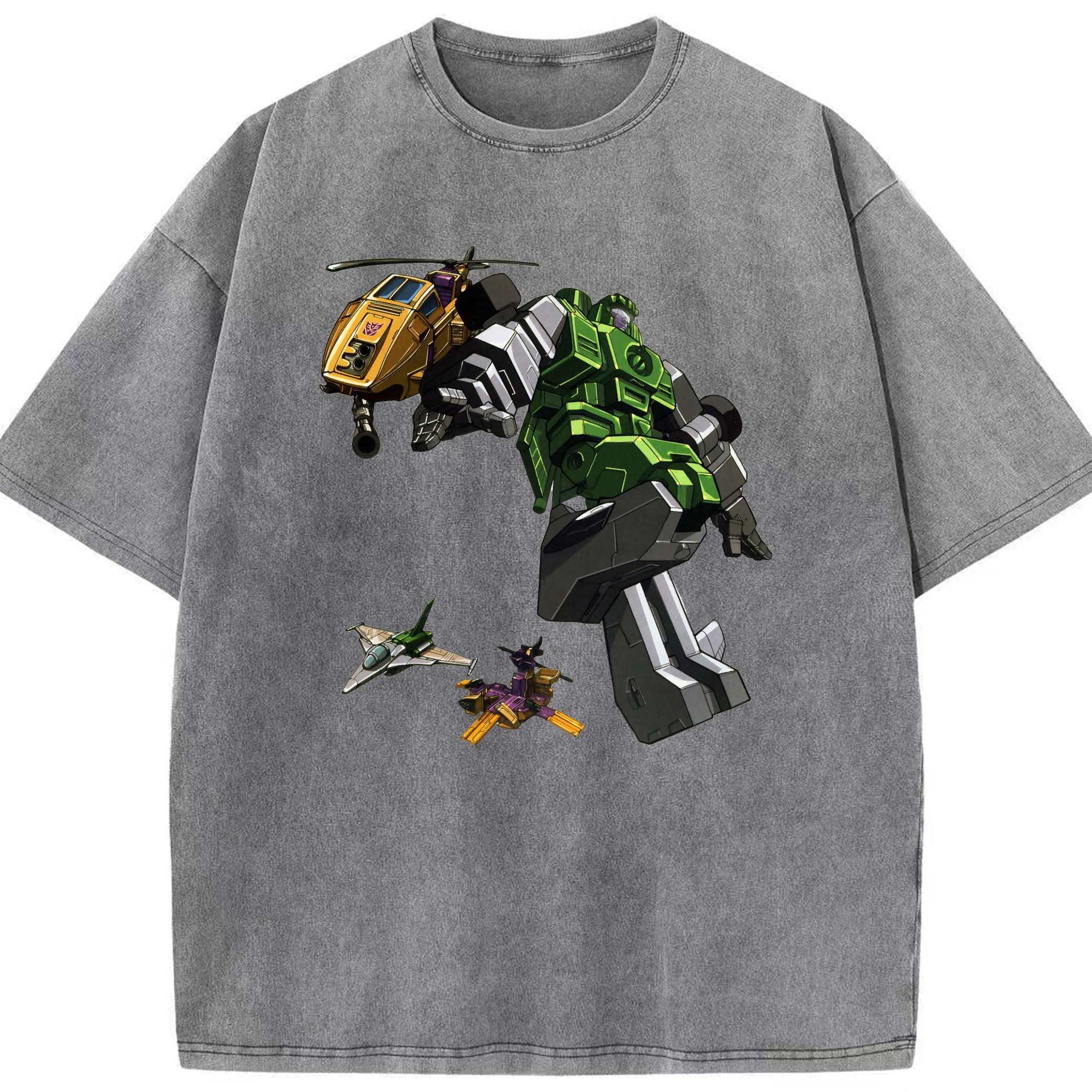 （画像用）  綿100% ヴィンテージ風 半袖Tシャツ（フロントプリント）