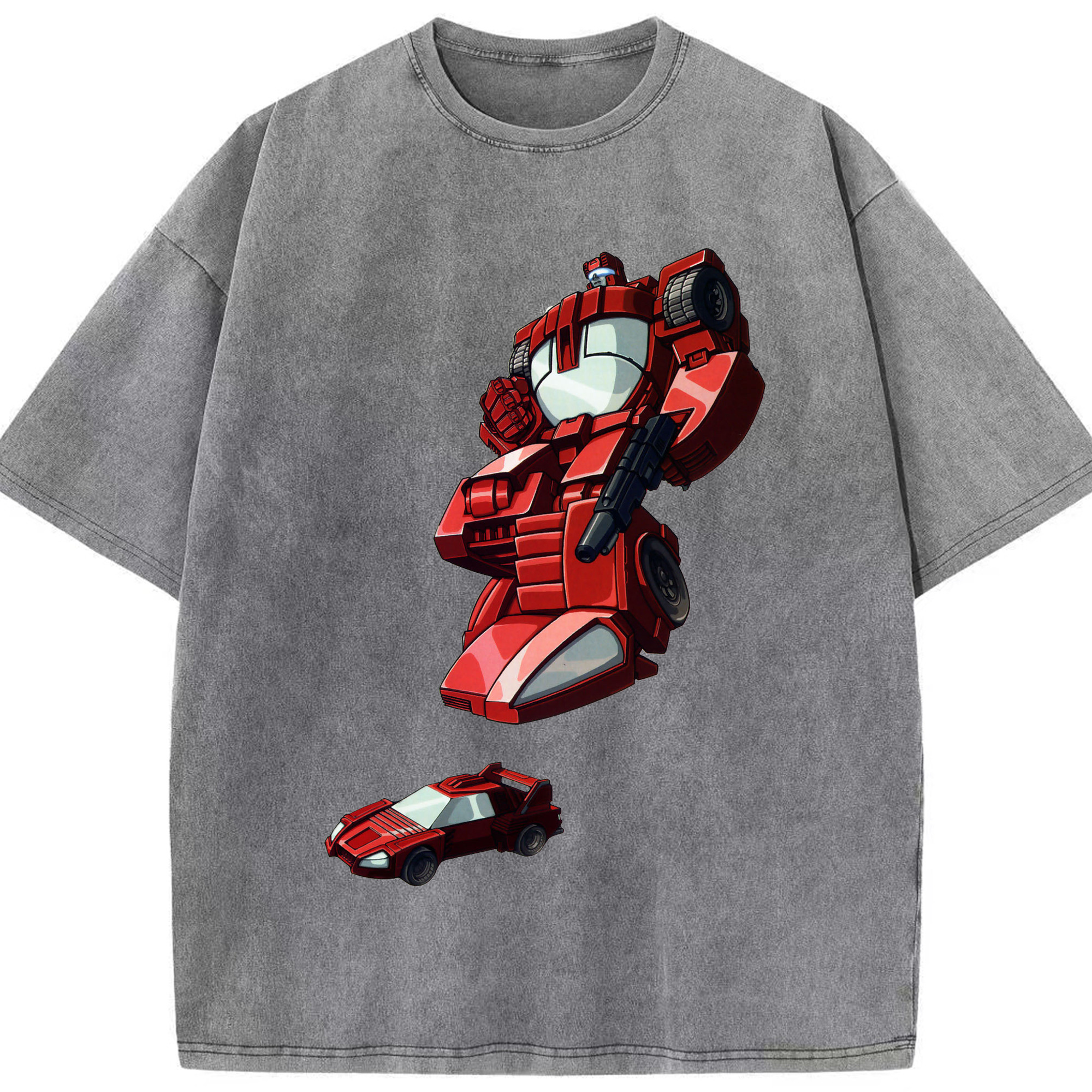 （画像用）  綿100% ヴィンテージ風 半袖Tシャツ（フロントプリント）