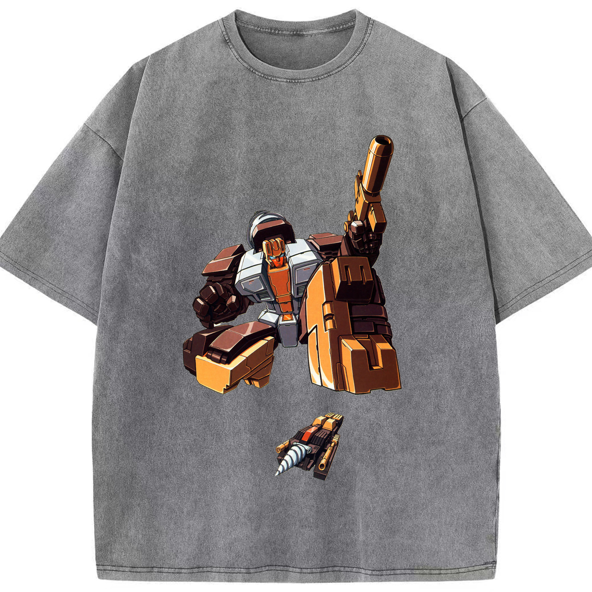 （画像用）  綿100% ヴィンテージ風 半袖Tシャツ（フロントプリント）