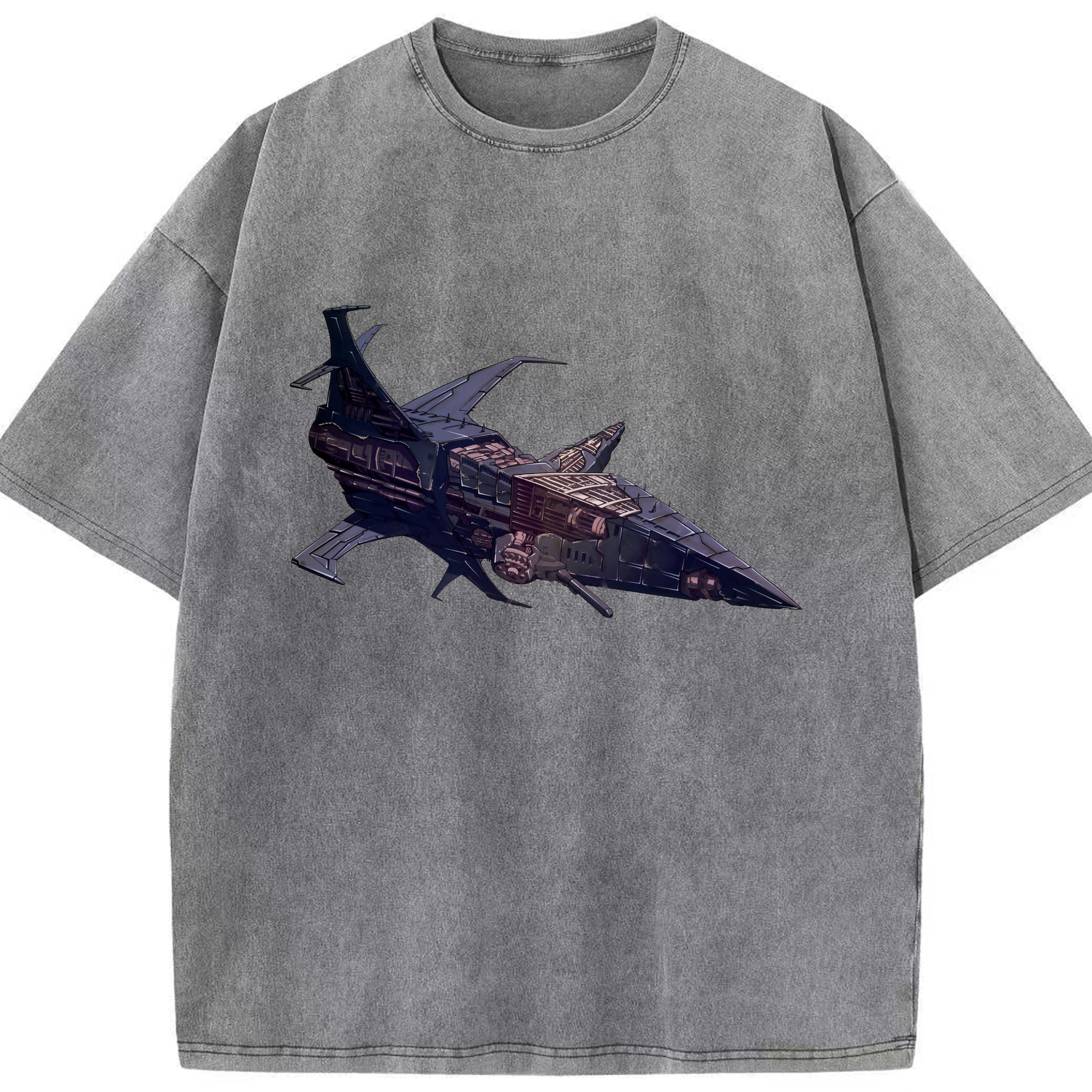 （画像用）  綿100% ヴィンテージ風 半袖Tシャツ（フロントプリント）