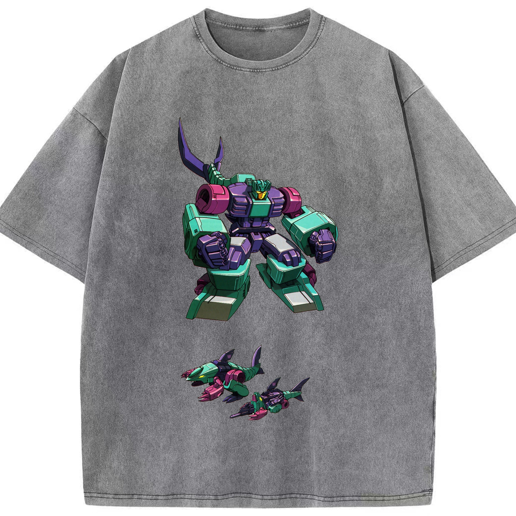 （画像用）  綿100% ヴィンテージ風 半袖Tシャツ（フロントプリント）
