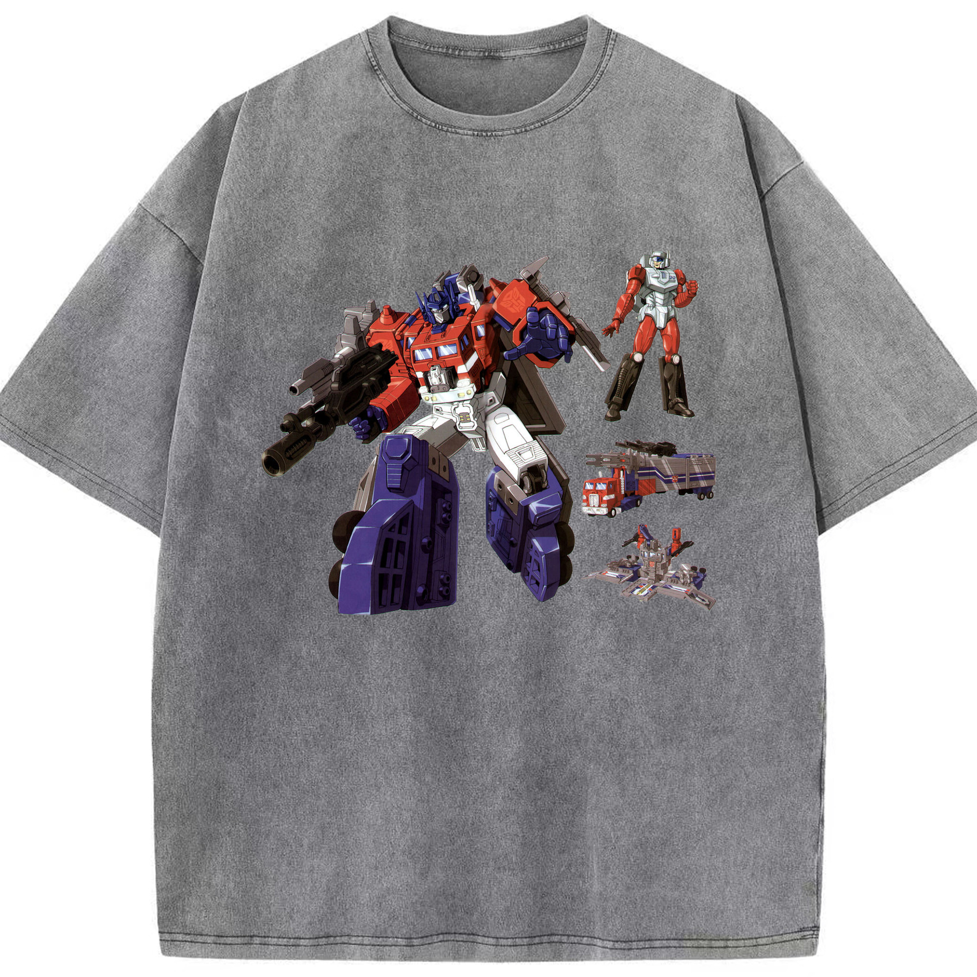 （画像用）  綿100% ヴィンテージ風 半袖Tシャツ（フロントプリント）