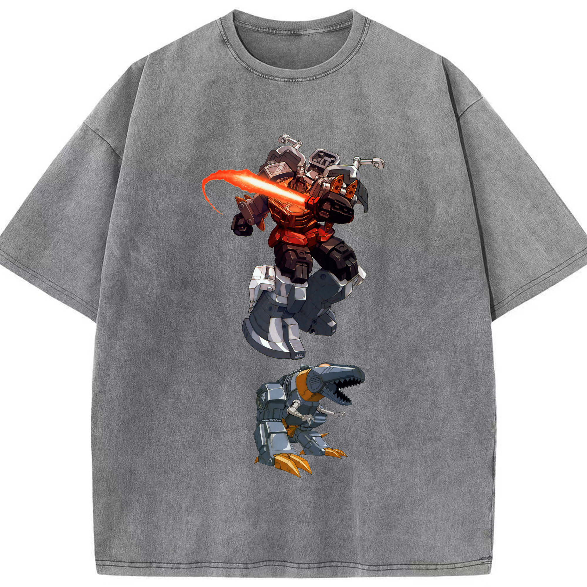 （画像用）  綿100% ヴィンテージ風 半袖Tシャツ（フロントプリント）