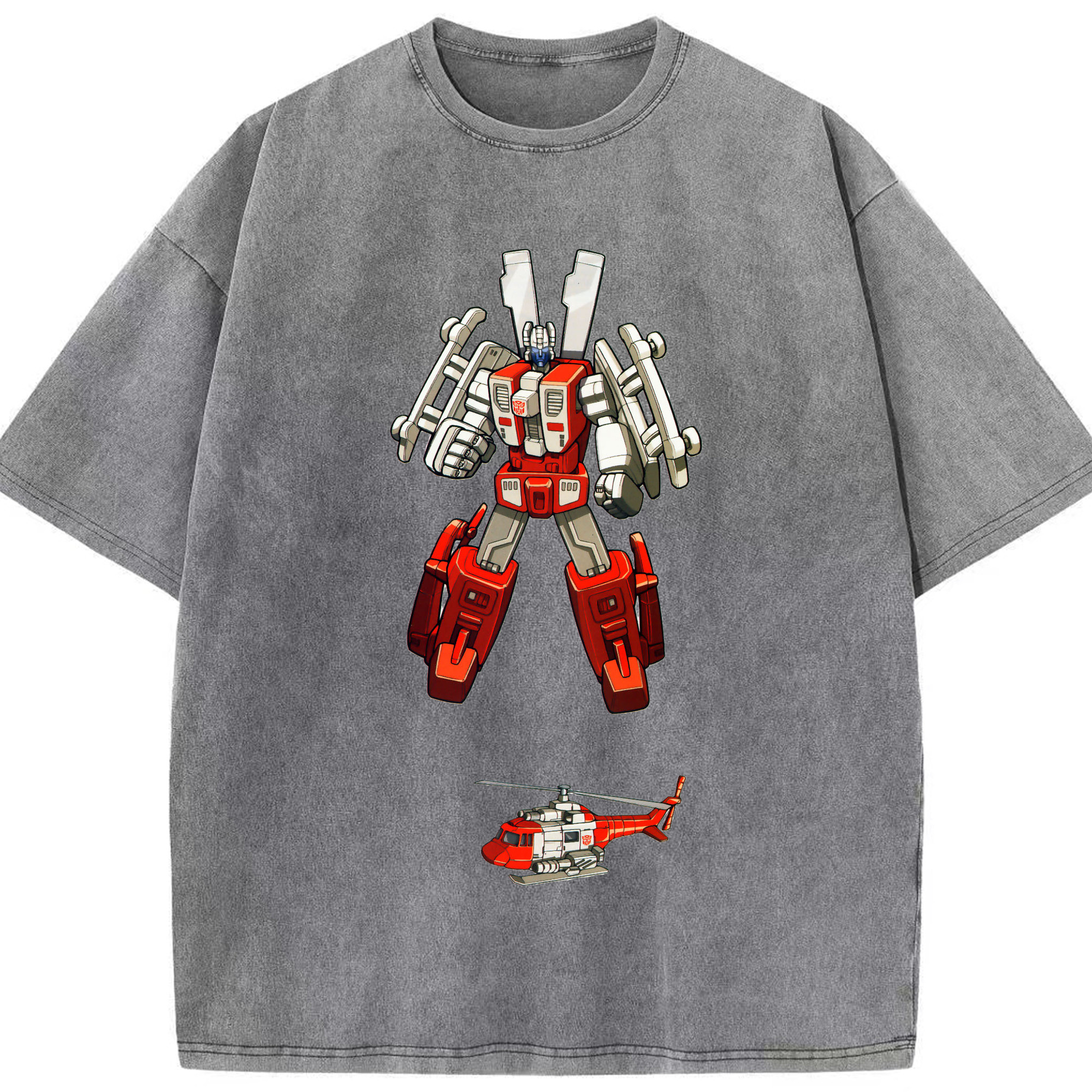 （画像用）  綿100% ヴィンテージ風 半袖Tシャツ（フロントプリント）